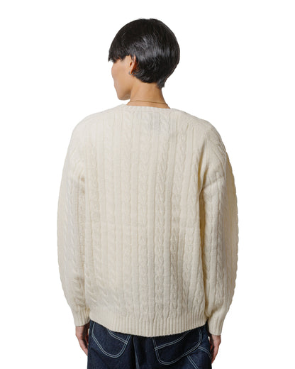 lost & found Beams Plus Beams Plus Cable Crew 5G Off White