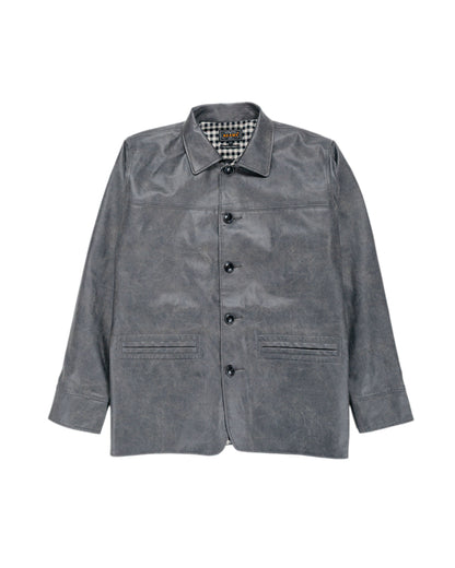lost & found Beams Plus Beams Plus Car Coat Aged Fake Leather Black