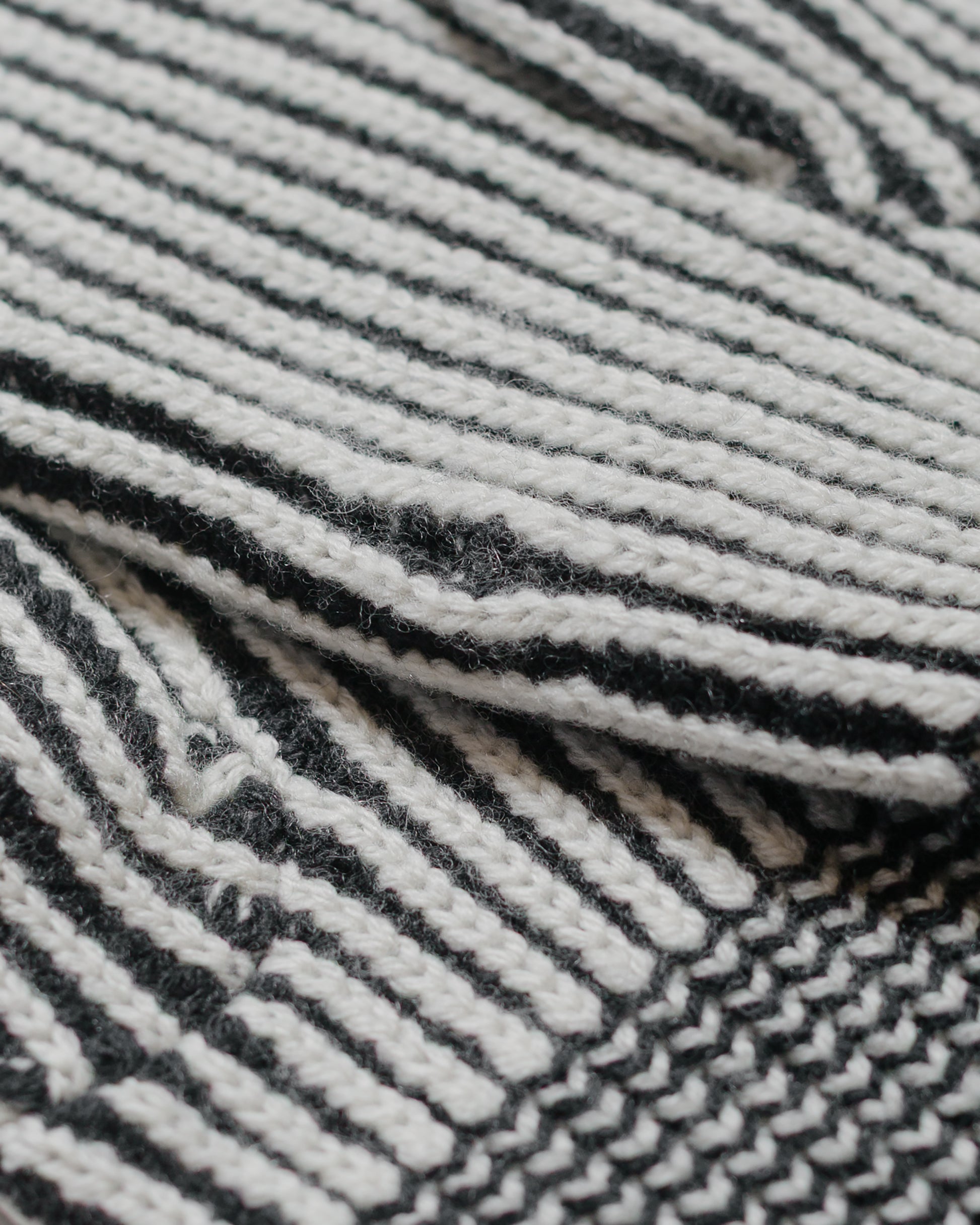 lost & found Beams Plus Beams Plus Cashmere Rib Mitten Charcoal Grey