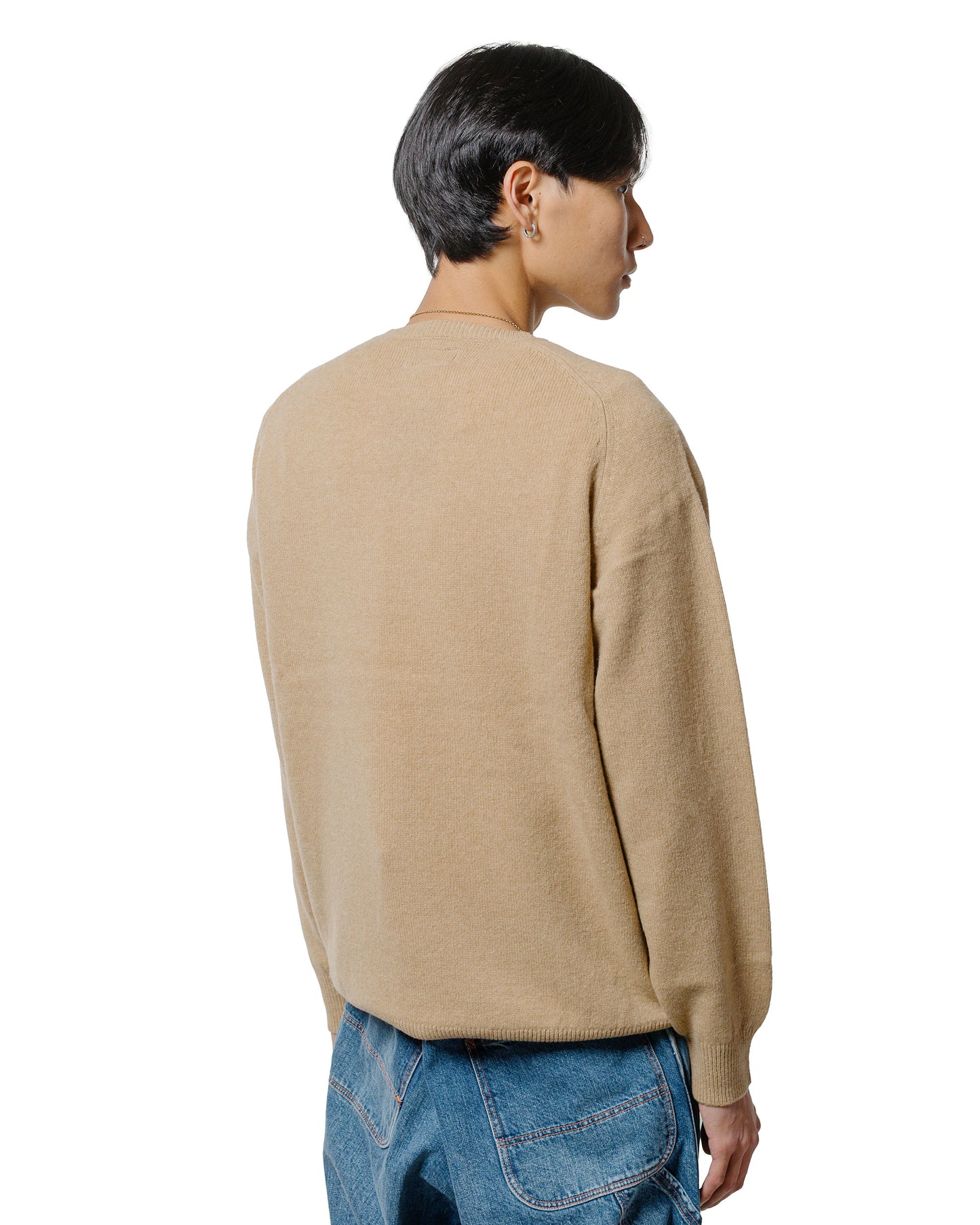 lost & found Beams Plus Beams Plus Crew 9G Beige