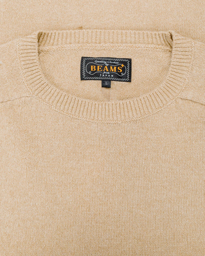 lost & found Beams Plus Beams Plus Crew 9G Beige