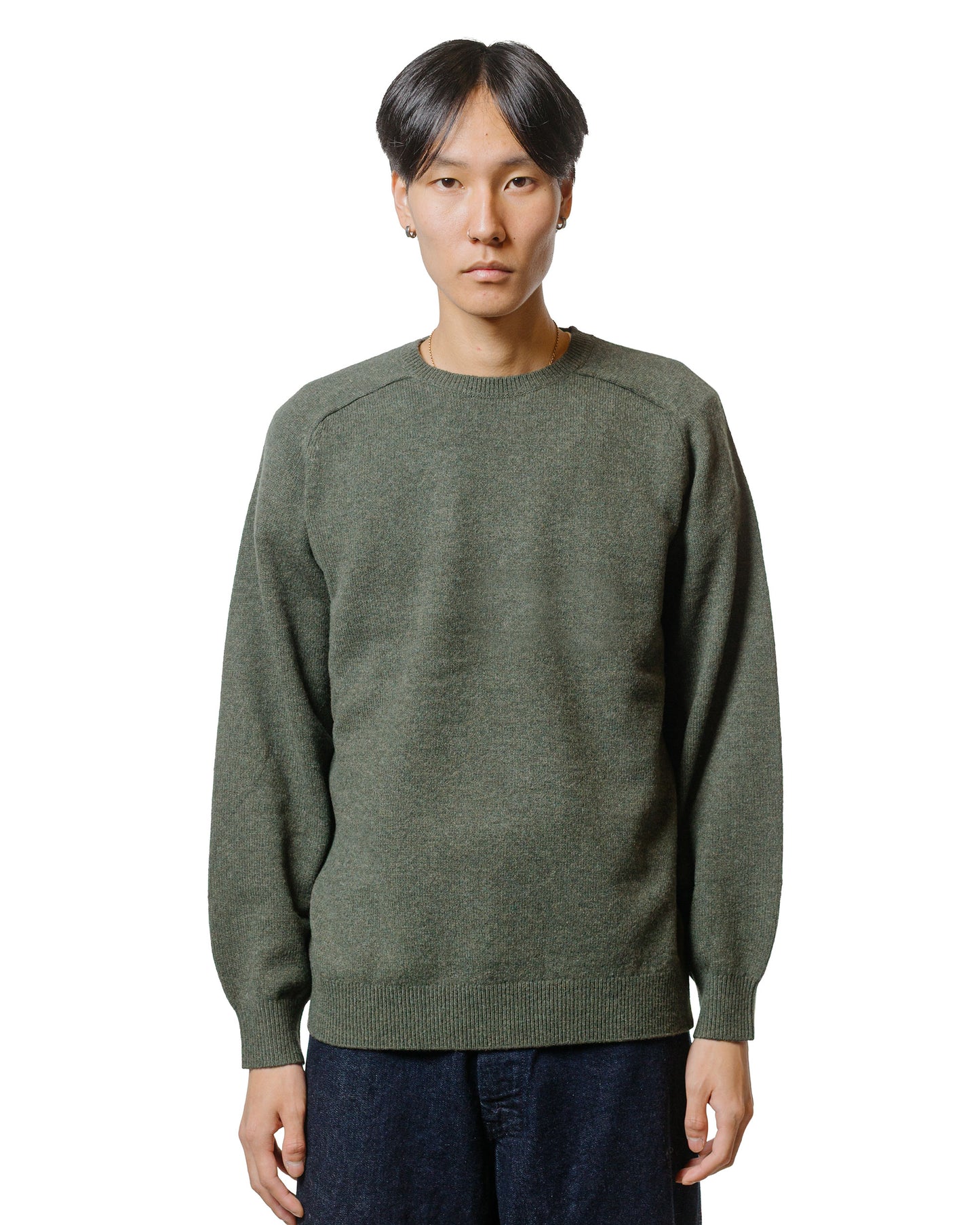 lost & found Beams Plus Beams Plus Crew 9G Green
