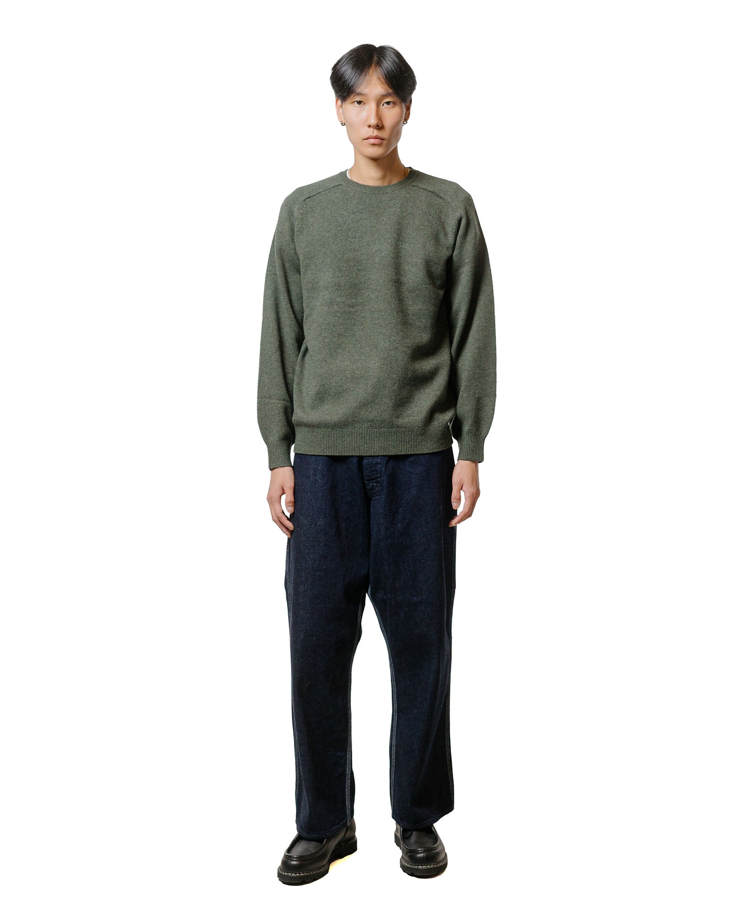lost & found Beams Plus Beams Plus Crew 9G Green