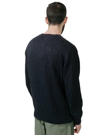 lost & found Beams Plus Beams Plus Crew Cotton Hemp 5G Navy