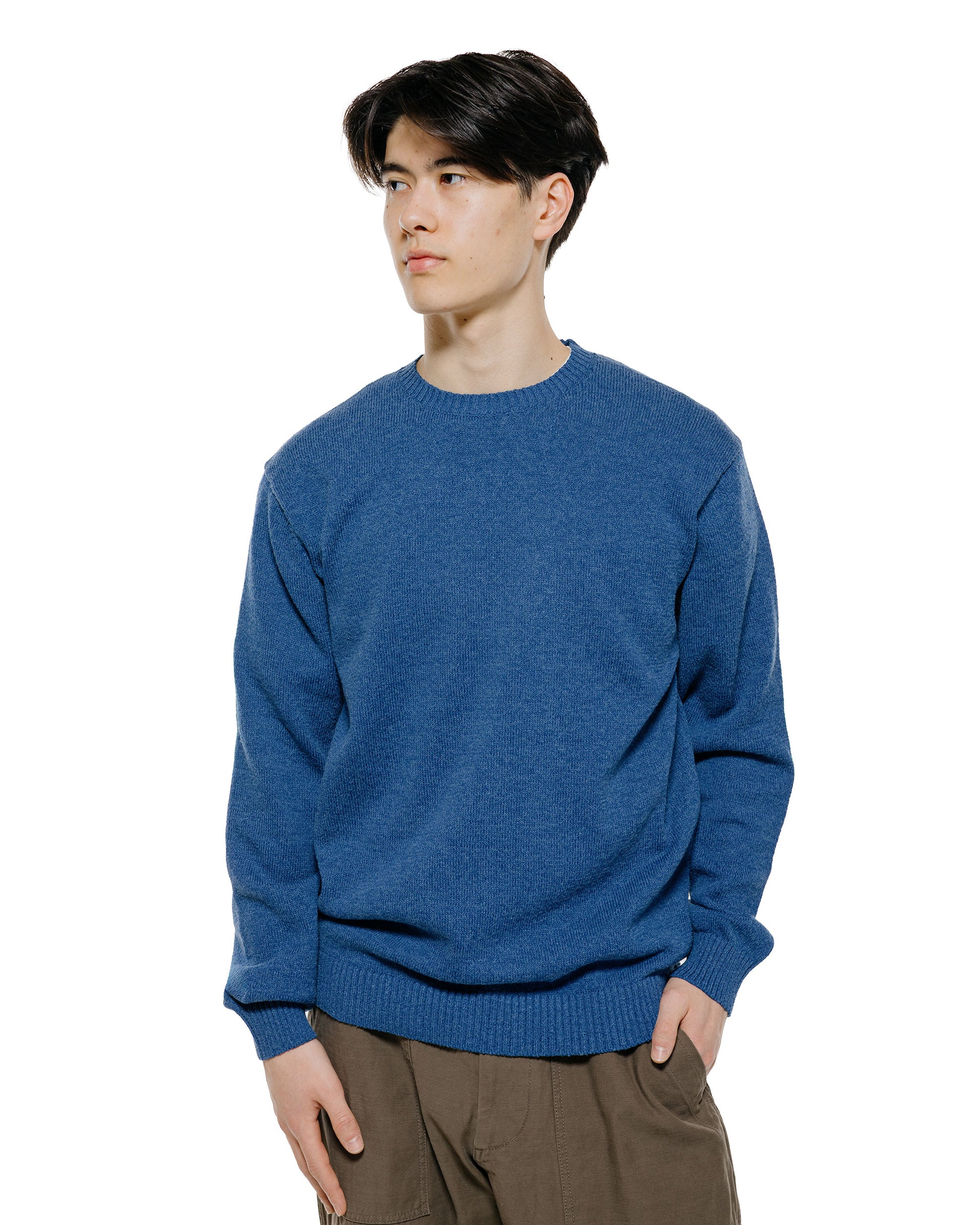 lost & found Beams Plus Beams Plus Crew Lily 7G Blue