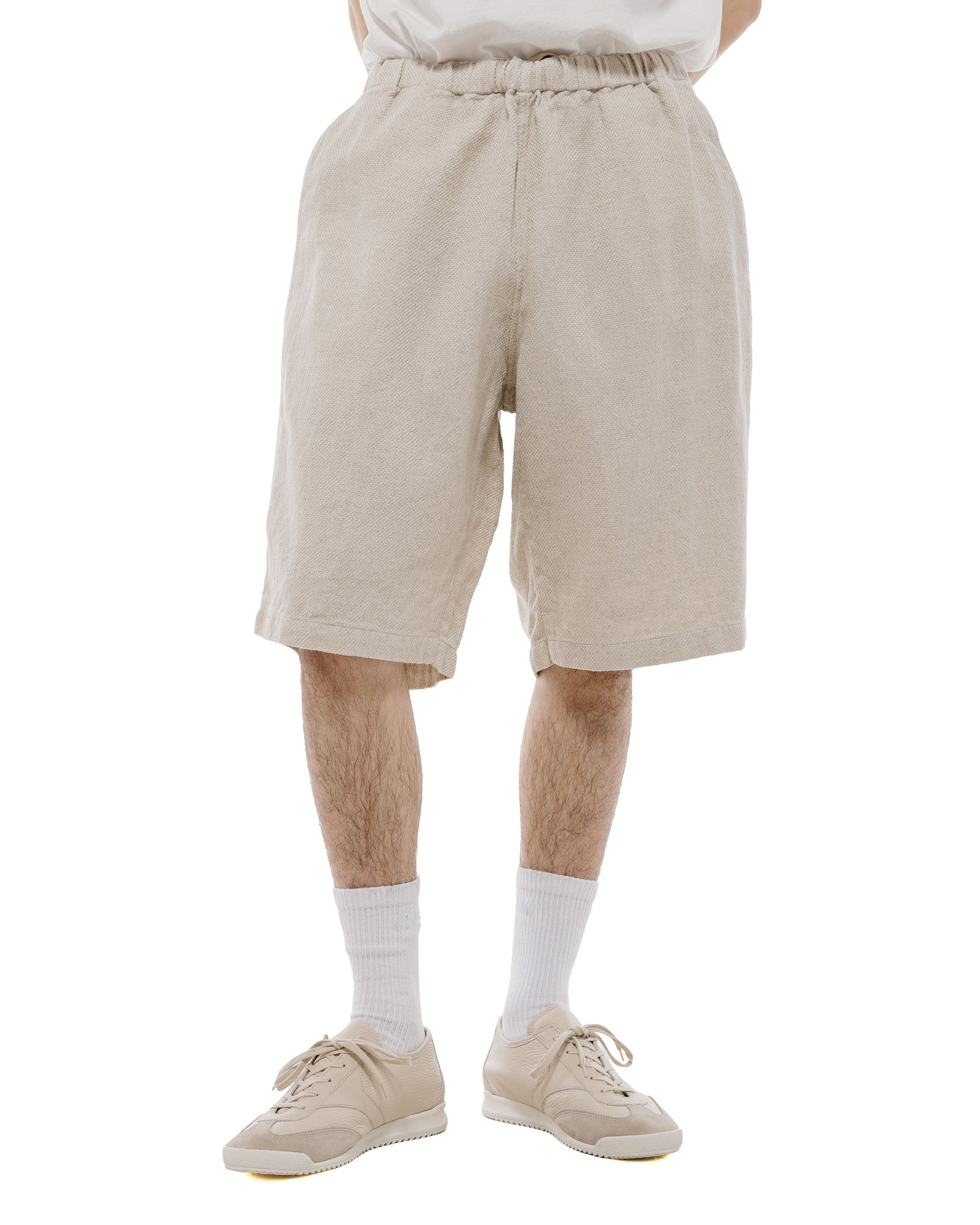 lost & found Beams Plus Beams Plus Easy Shorts Cotton Linen Off White