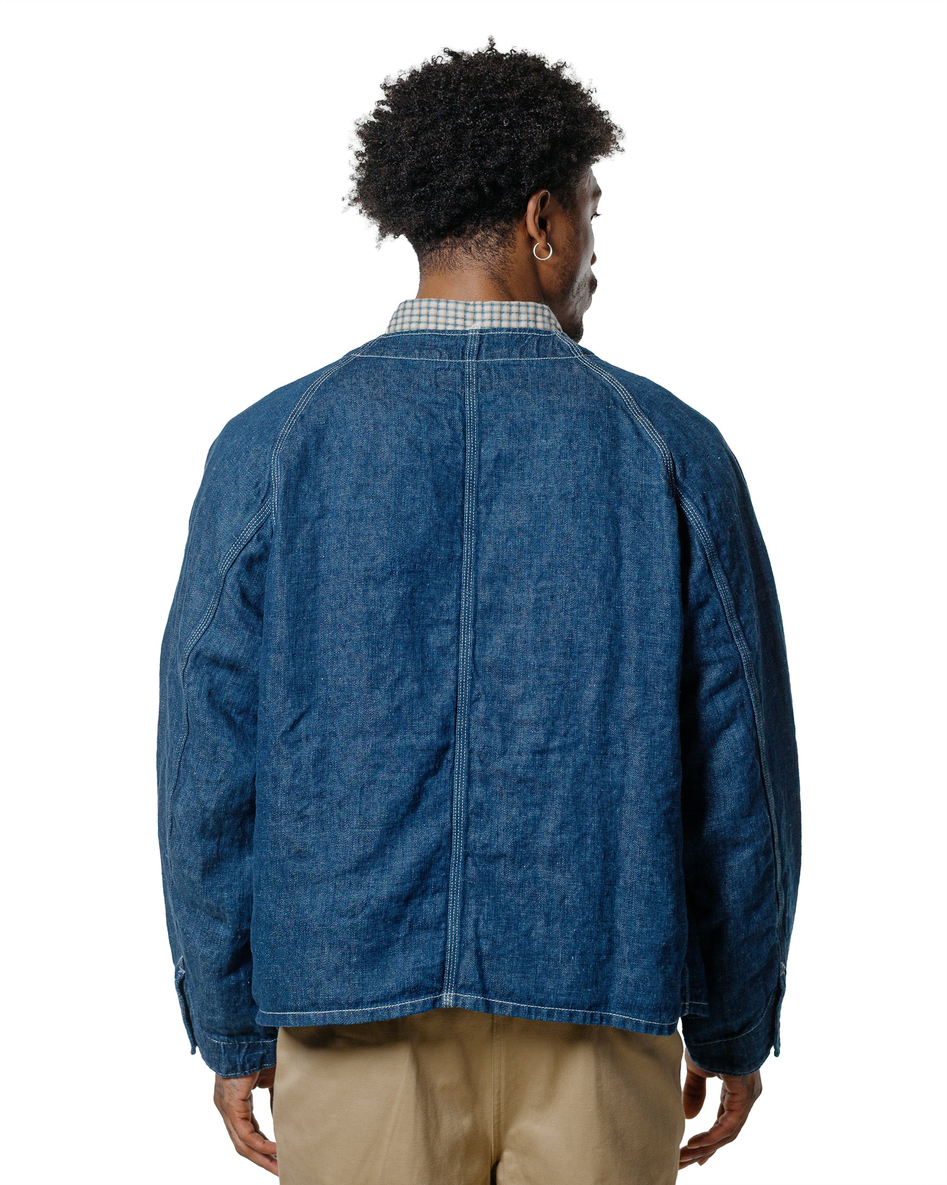 lost & found Beams Plus Beams Plus Engineer Jacket Twill Linen Indigo
