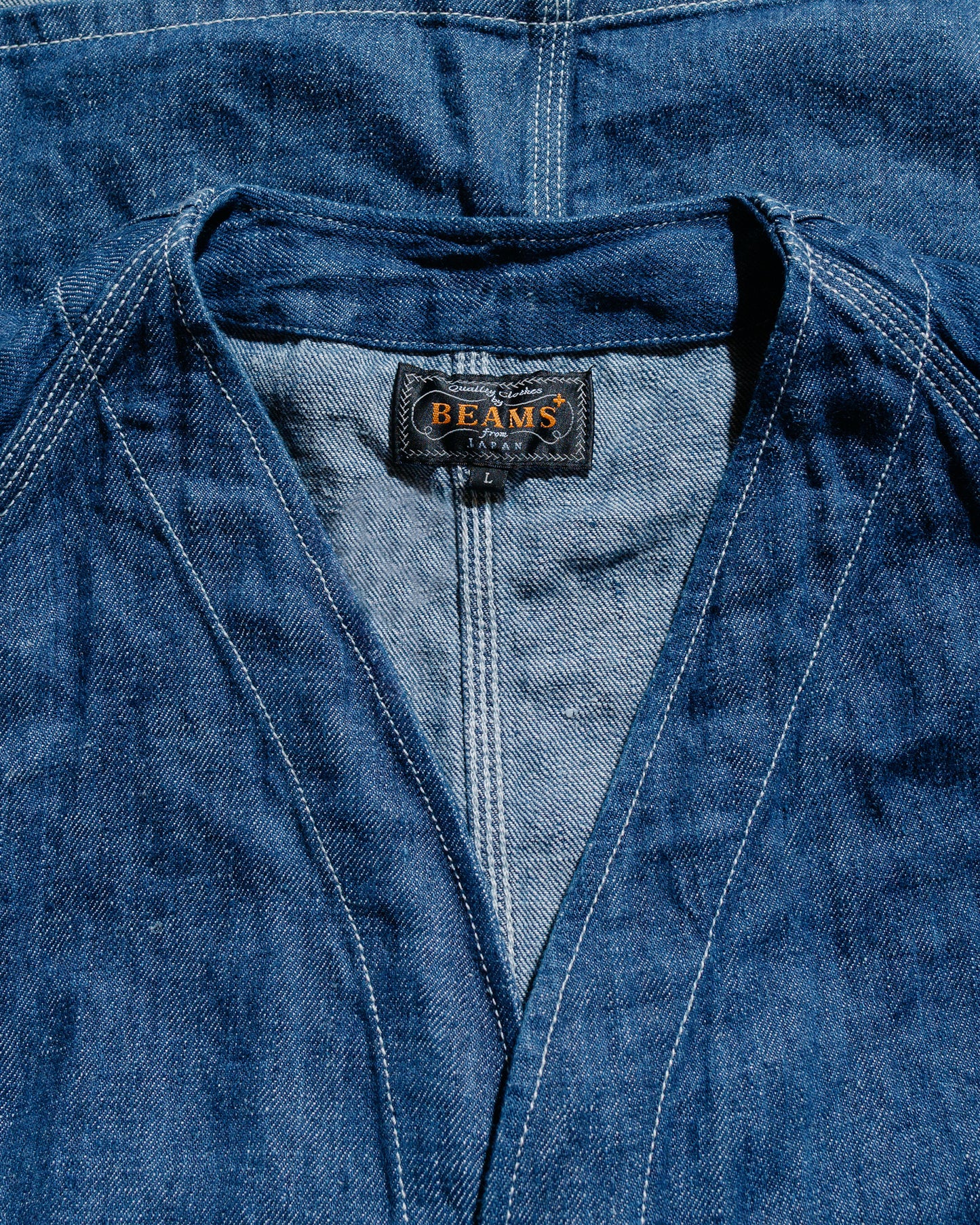 lost & found Beams Plus Beams Plus Engineer Jacket Twill Linen Indigo
