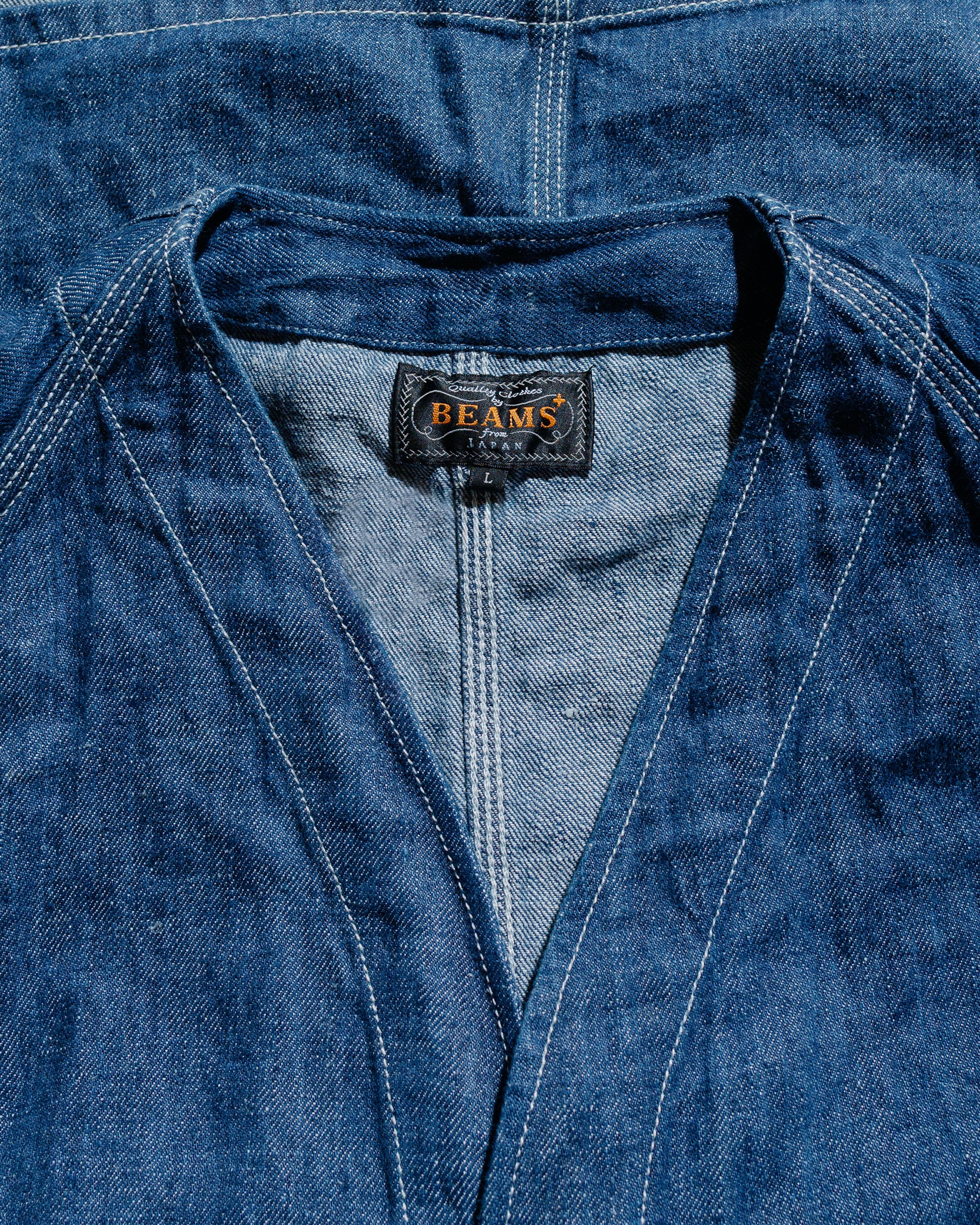 lost & found Beams Plus Beams Plus Engineer Jacket Twill Linen Indigo