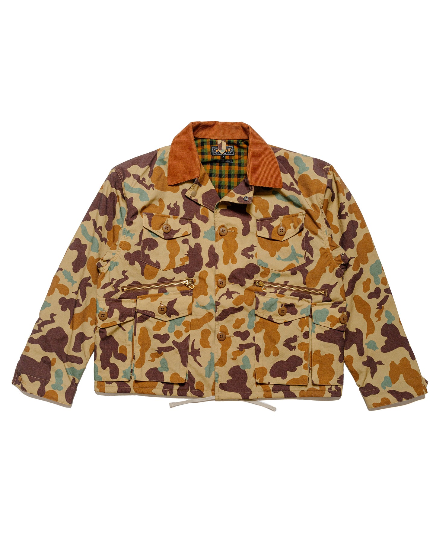 lost & found Beams Plus Beams Plus Fish Hunting Jacket Animal Camo Khaki