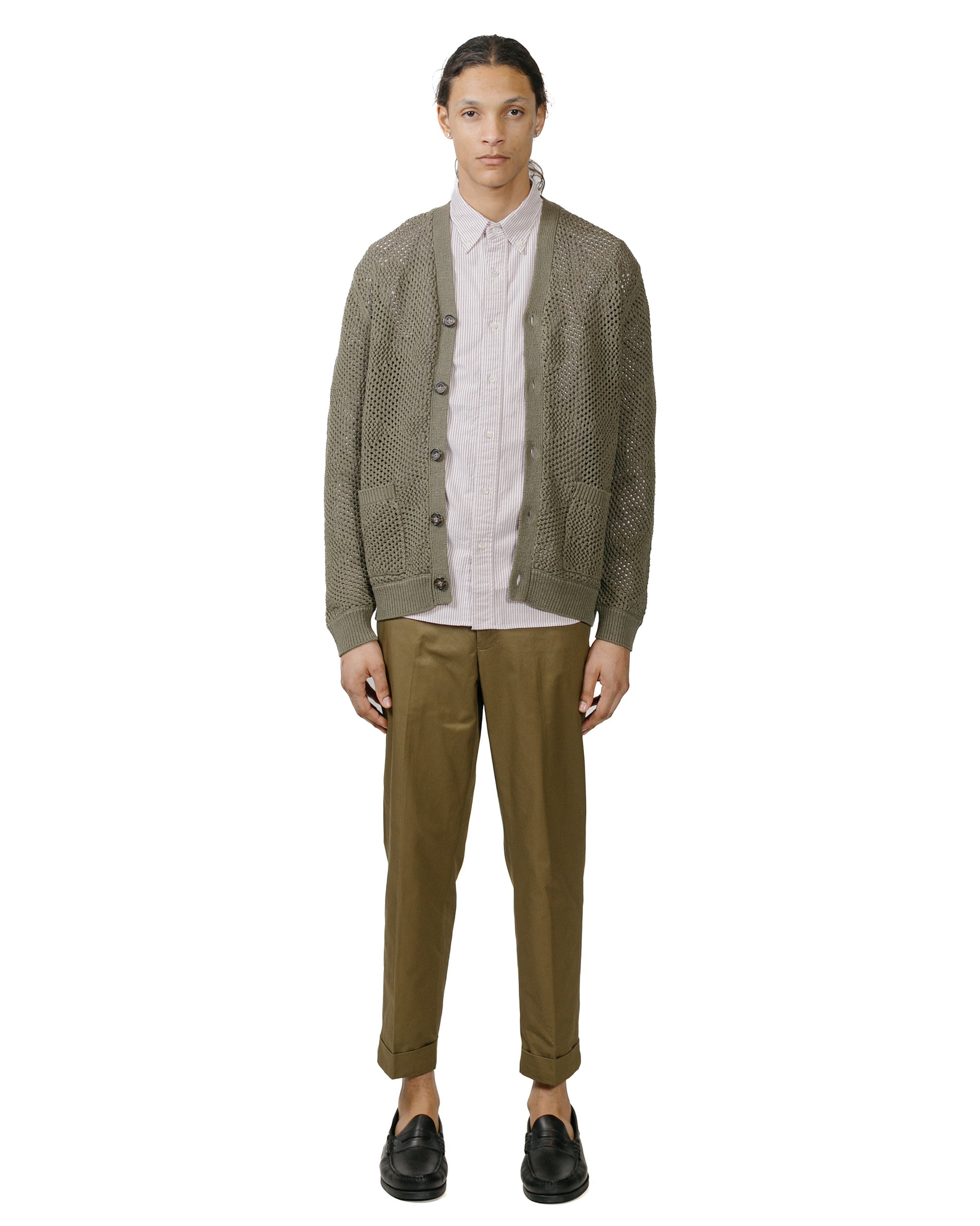 lost & found Beams Plus Beams Plus IVY Trousers Ankle-Cut 80/3 Twill Olive