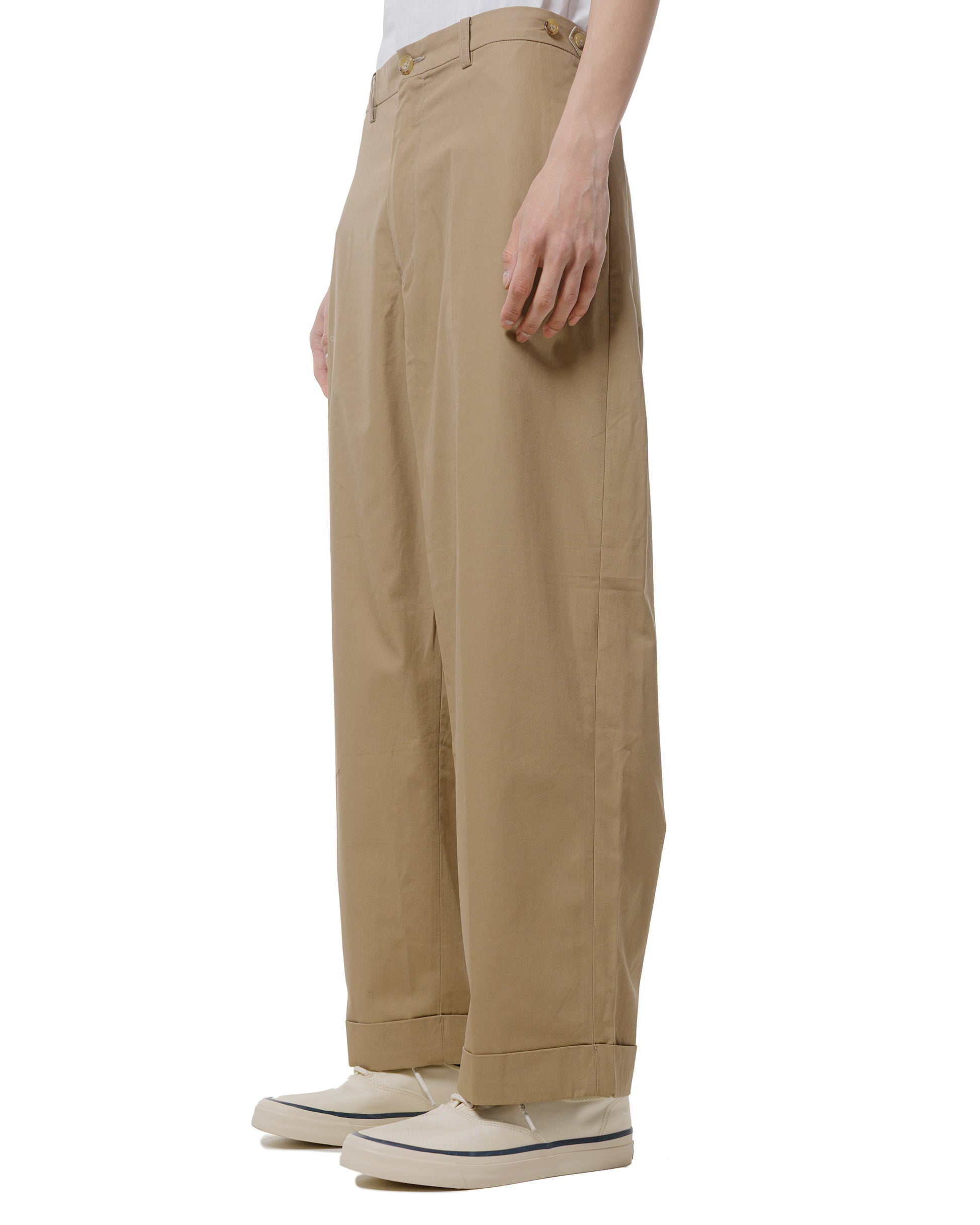 lost & found Beams Plus Beams Plus IVY Trousers Wide High Density Cotton Beige