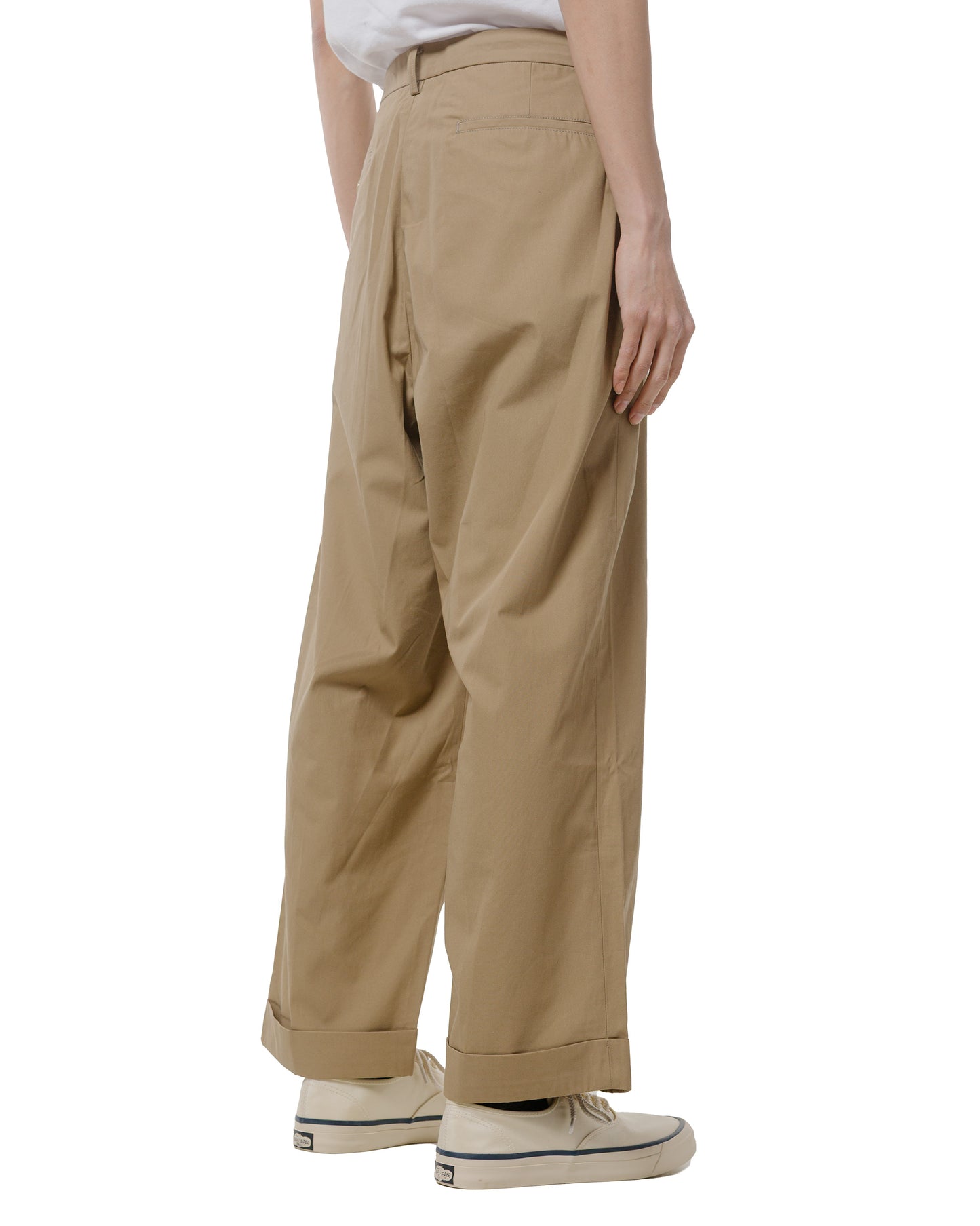 lost & found Beams Plus Beams Plus IVY Trousers Wide High Density Cotton Beige