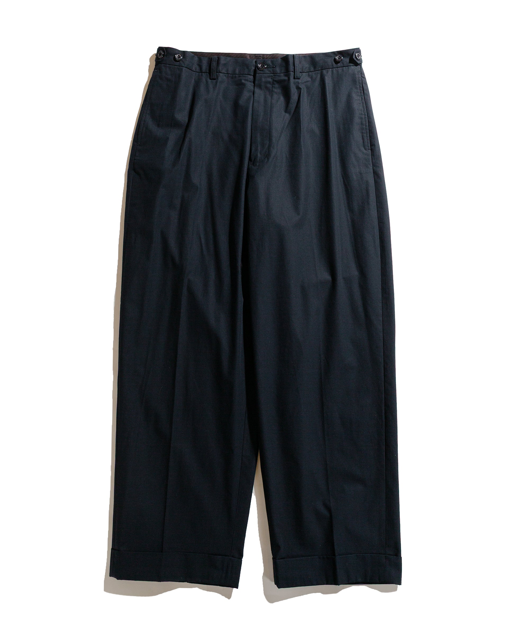 lost & found Beams Plus Beams Plus IVY Trousers Wide High Density Cotton Navy