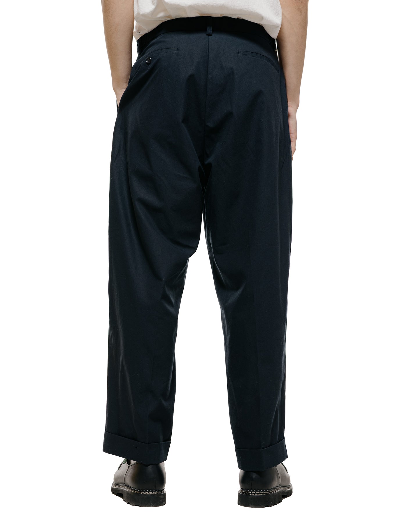 lost & found Beams Plus Beams Plus IVY Trousers Wide High Density Cotton Navy
