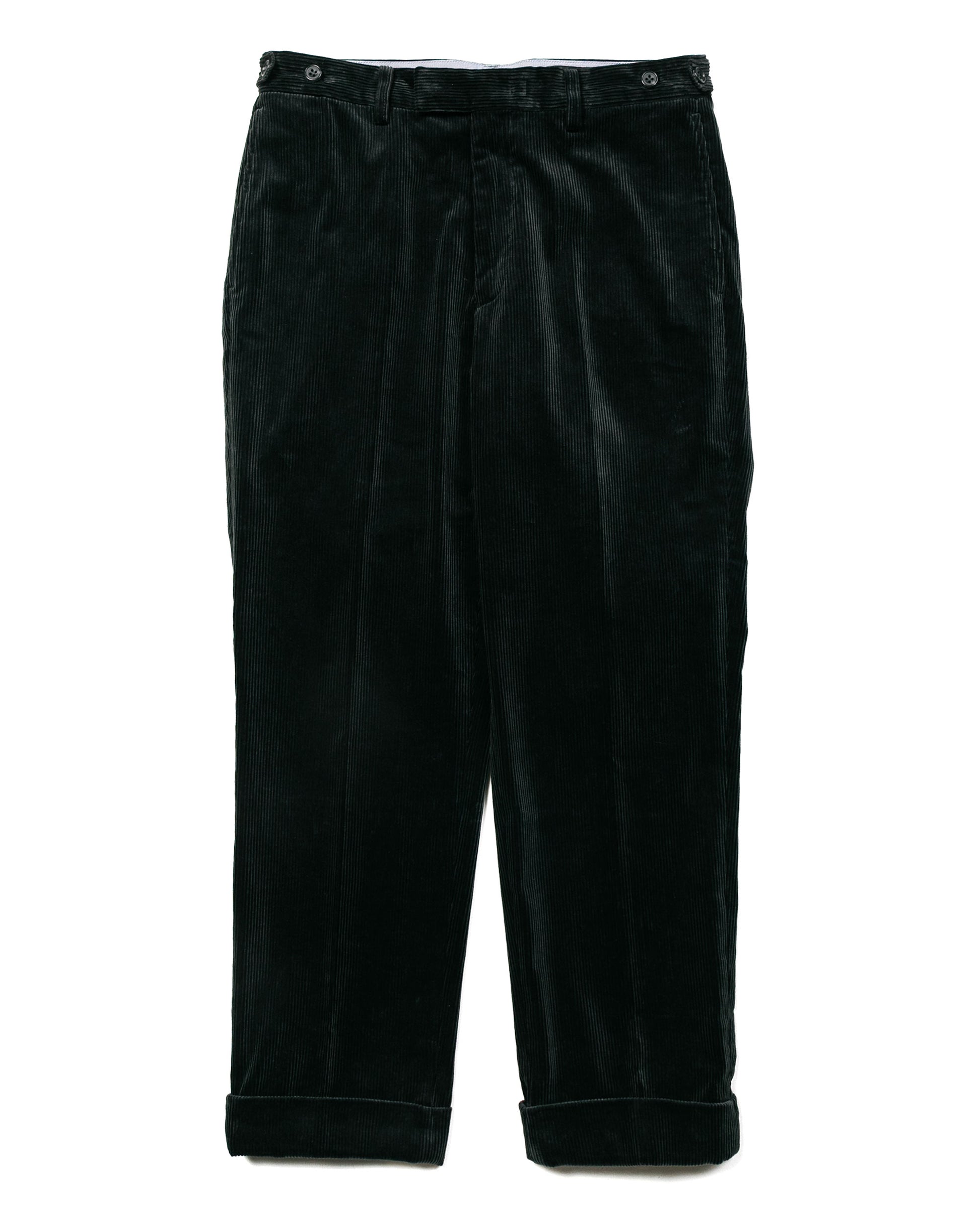 lost & found Beams Plus Beams Plus Ivy Trousers Ankle-Cut Corduroy Charcoal Grey