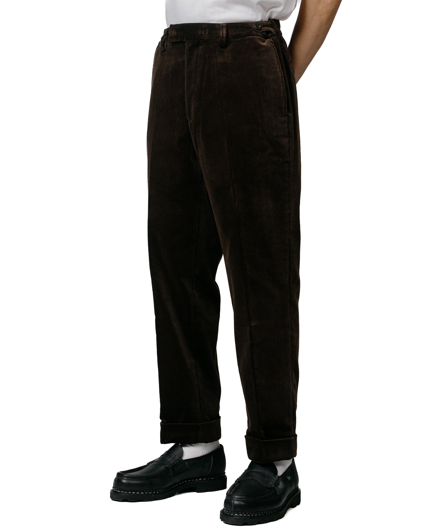 lost & found Beams Plus Beams Plus Ivy Trousers Ankle-Cut Corduroy Dark Brown