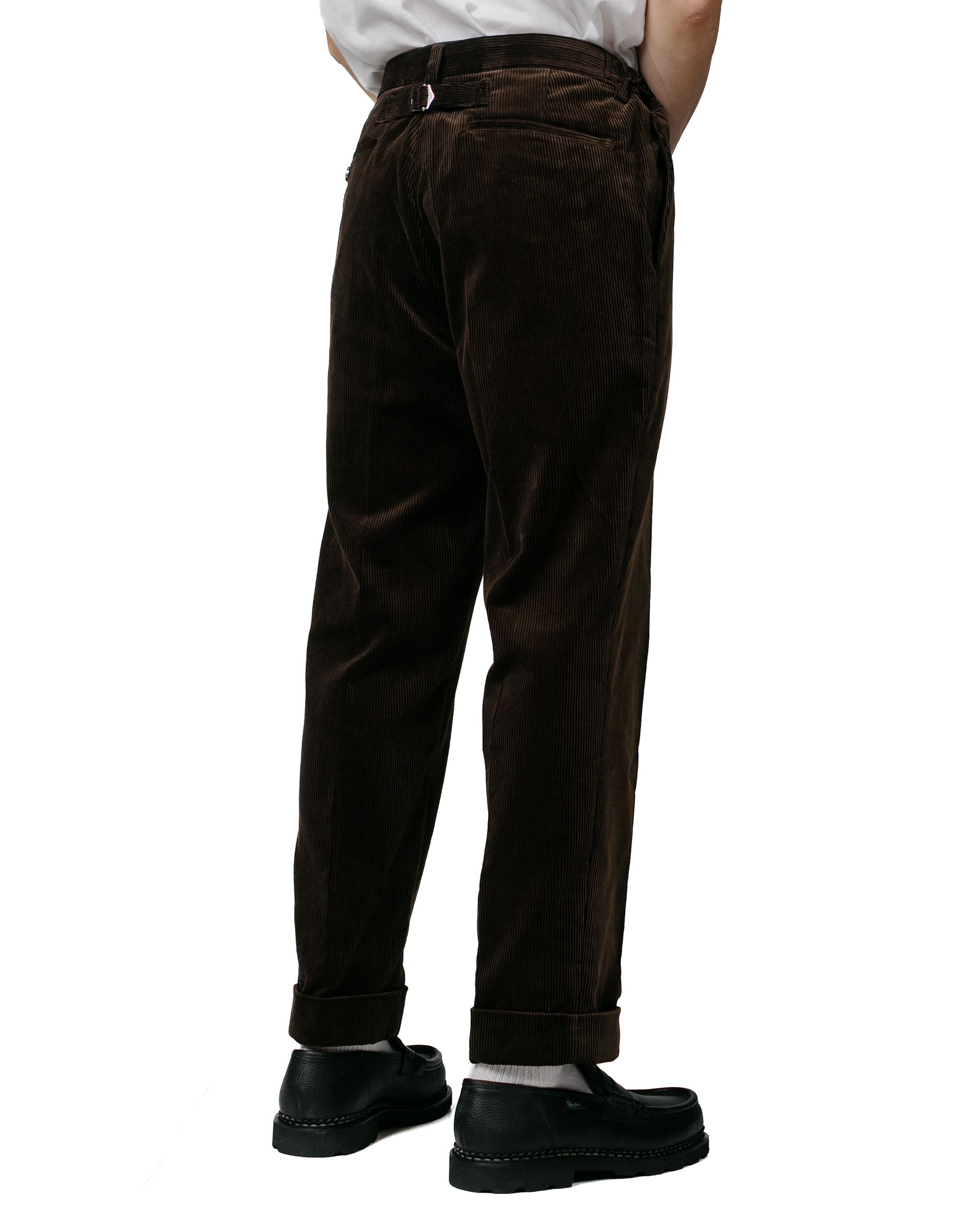lost & found Beams Plus Beams Plus Ivy Trousers Ankle-Cut Corduroy Dark Brown