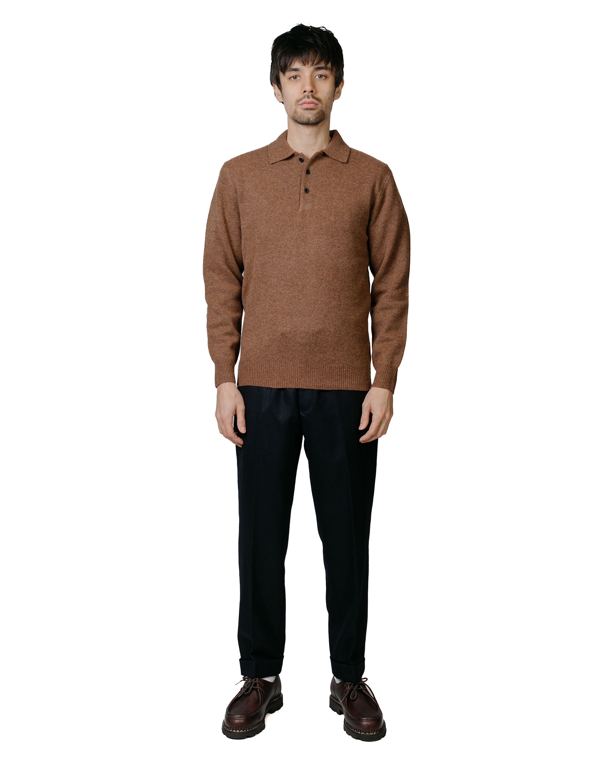 lost & found Beams Plus Beams Plus Ivy Trousers Ankle-Cut Flannel Navy