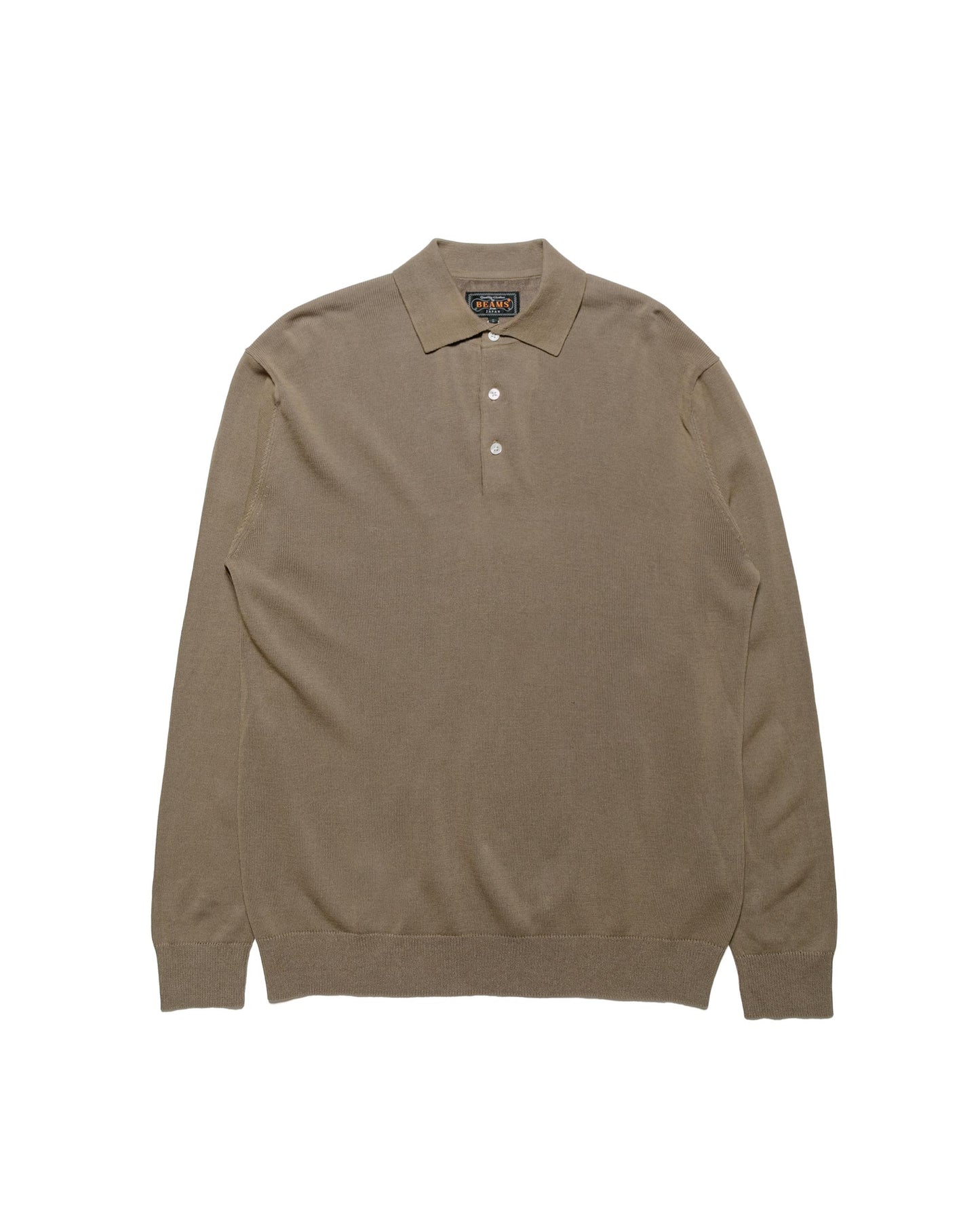 lost & found Beams Plus Beams Plus Knit Polo 12G Mocha
