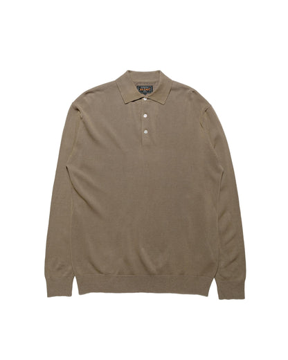 lost & found Beams Plus Beams Plus Knit Polo 12G Mocha