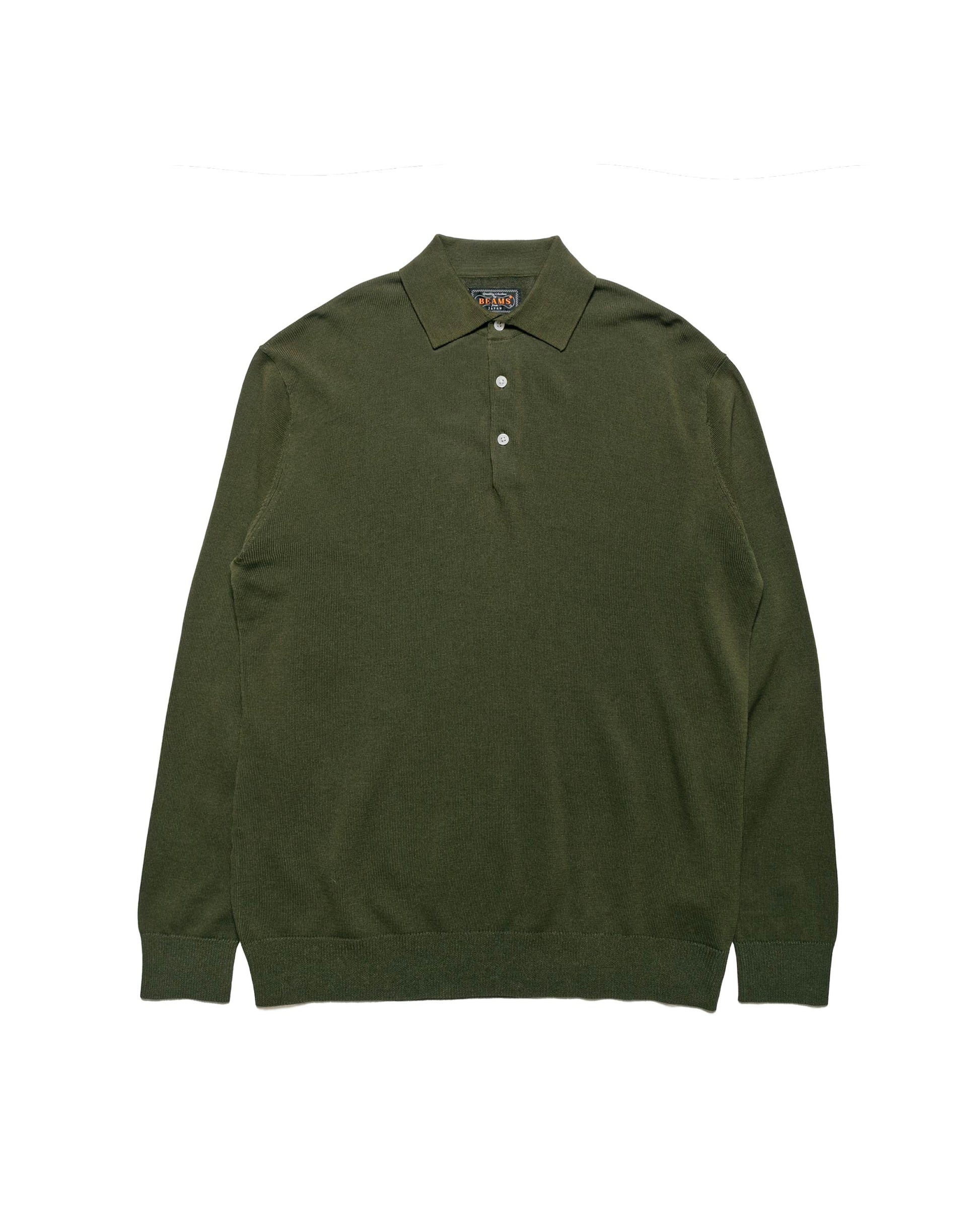 lost & found Beams Plus Beams Plus Knit Polo 12G Olive