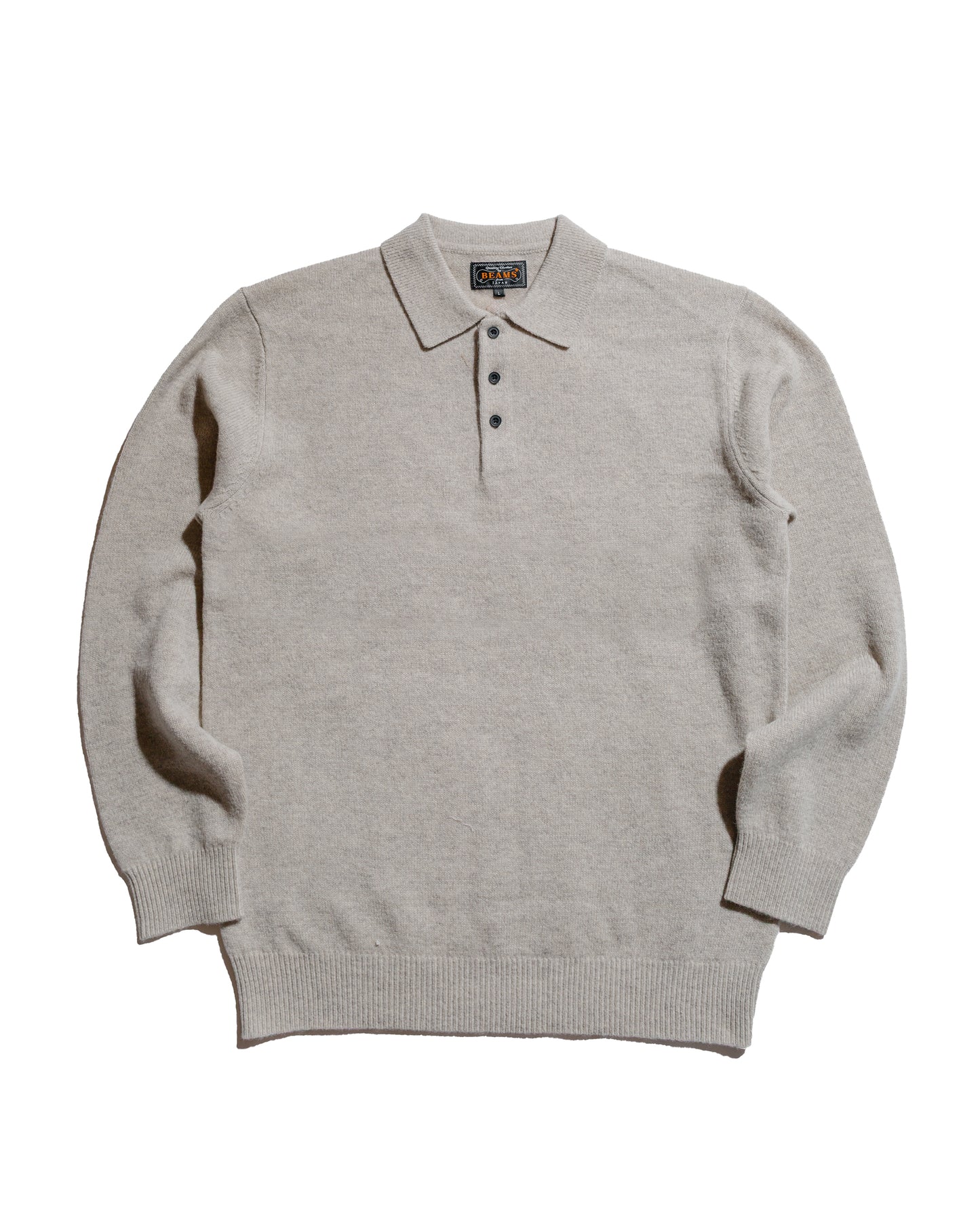 lost & found Beams Plus Beams Plus Knit Polo 9G Beige