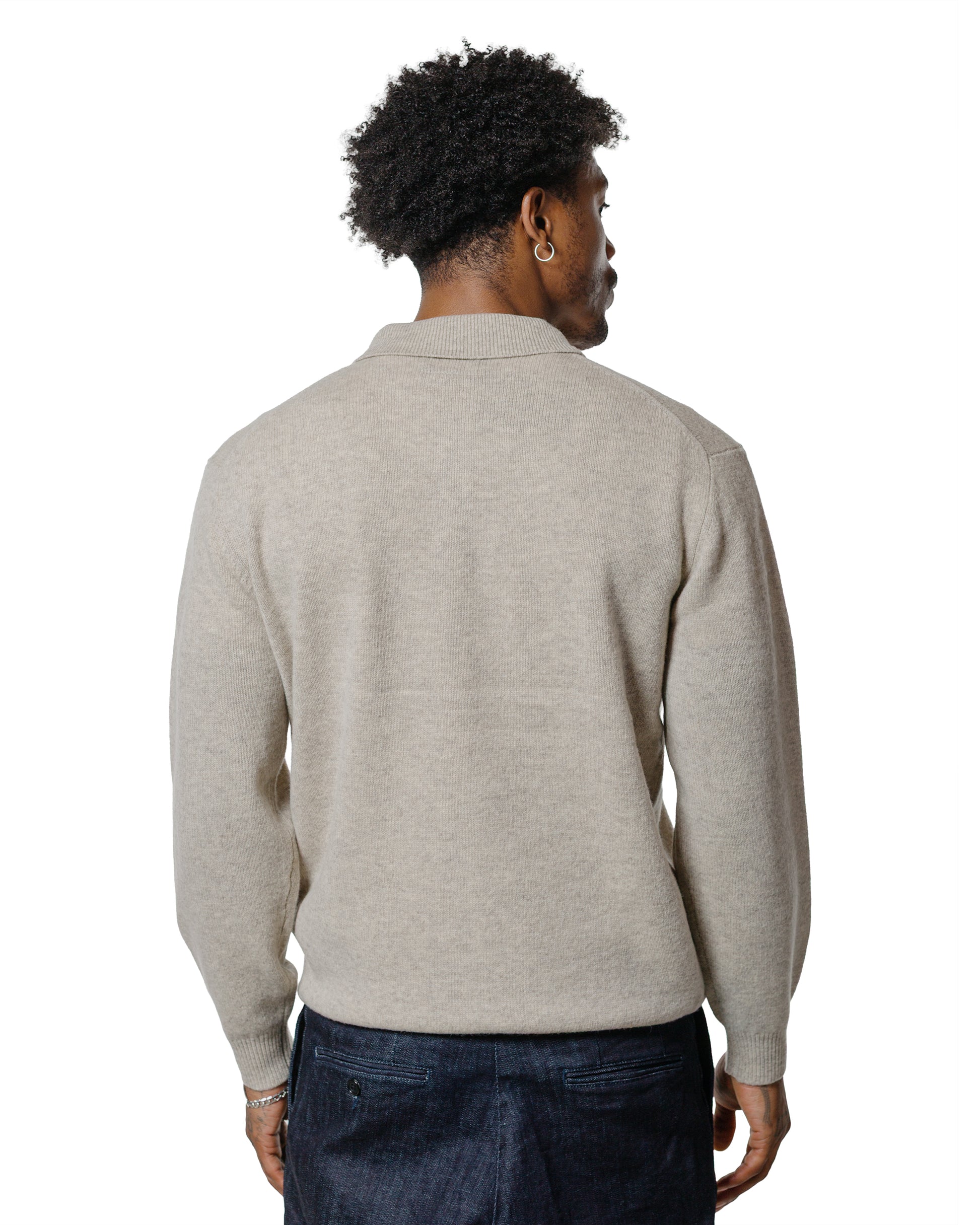 lost & found Beams Plus Beams Plus Knit Polo 9G Beige