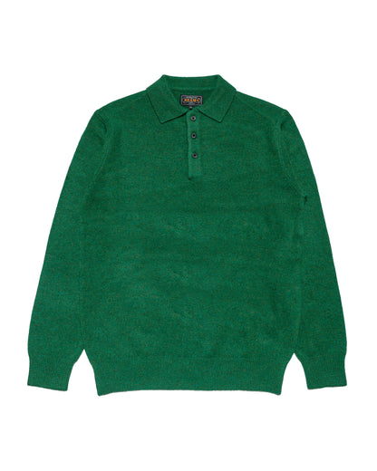 lost & found Beams Plus Beams Plus Knit Polo 9G Bright Green