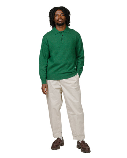 lost & found Beams Plus Beams Plus Knit Polo 9G Bright Green