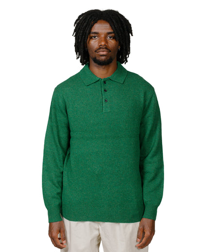 lost & found Beams Plus Beams Plus Knit Polo 9G Bright Green