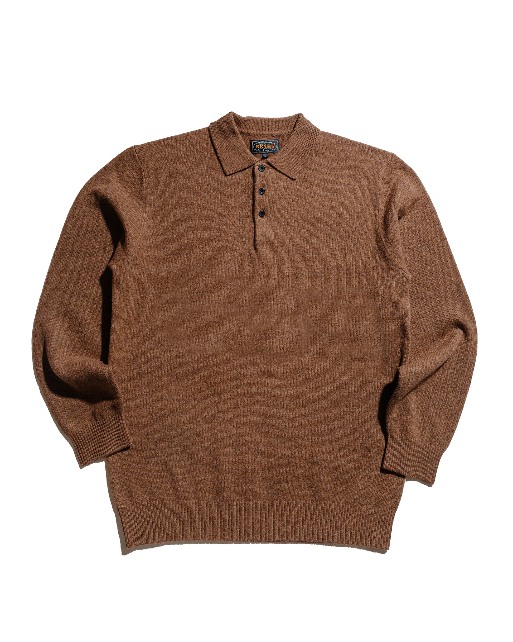 lost & found Beams Plus Beams Plus Knit Polo 9G Brown