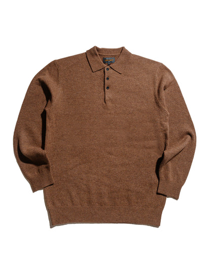 lost & found Beams Plus Beams Plus Knit Polo 9G Brown