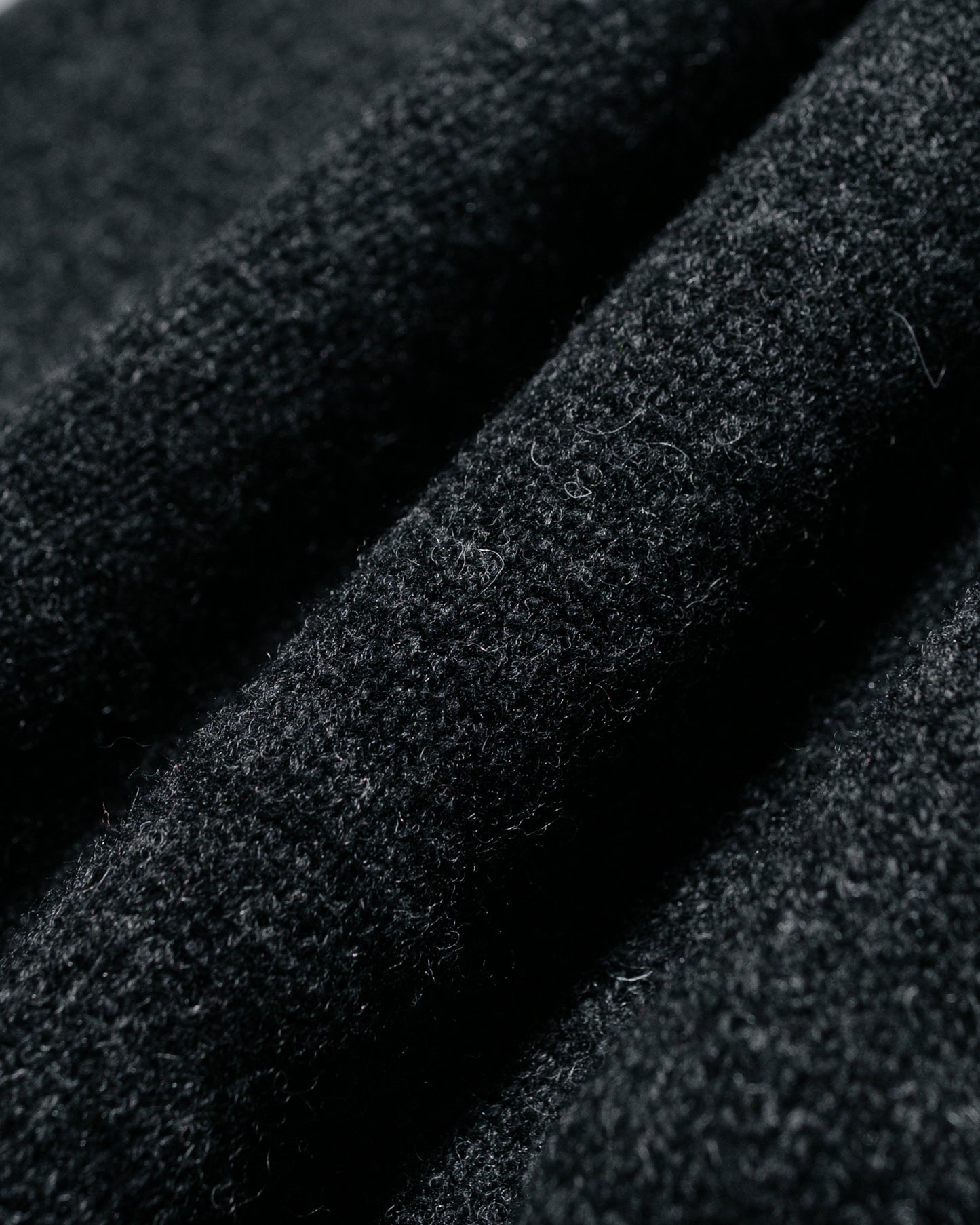 lost & found Beams Plus Beams Plus Knit Polo 9G Charcoal Grey