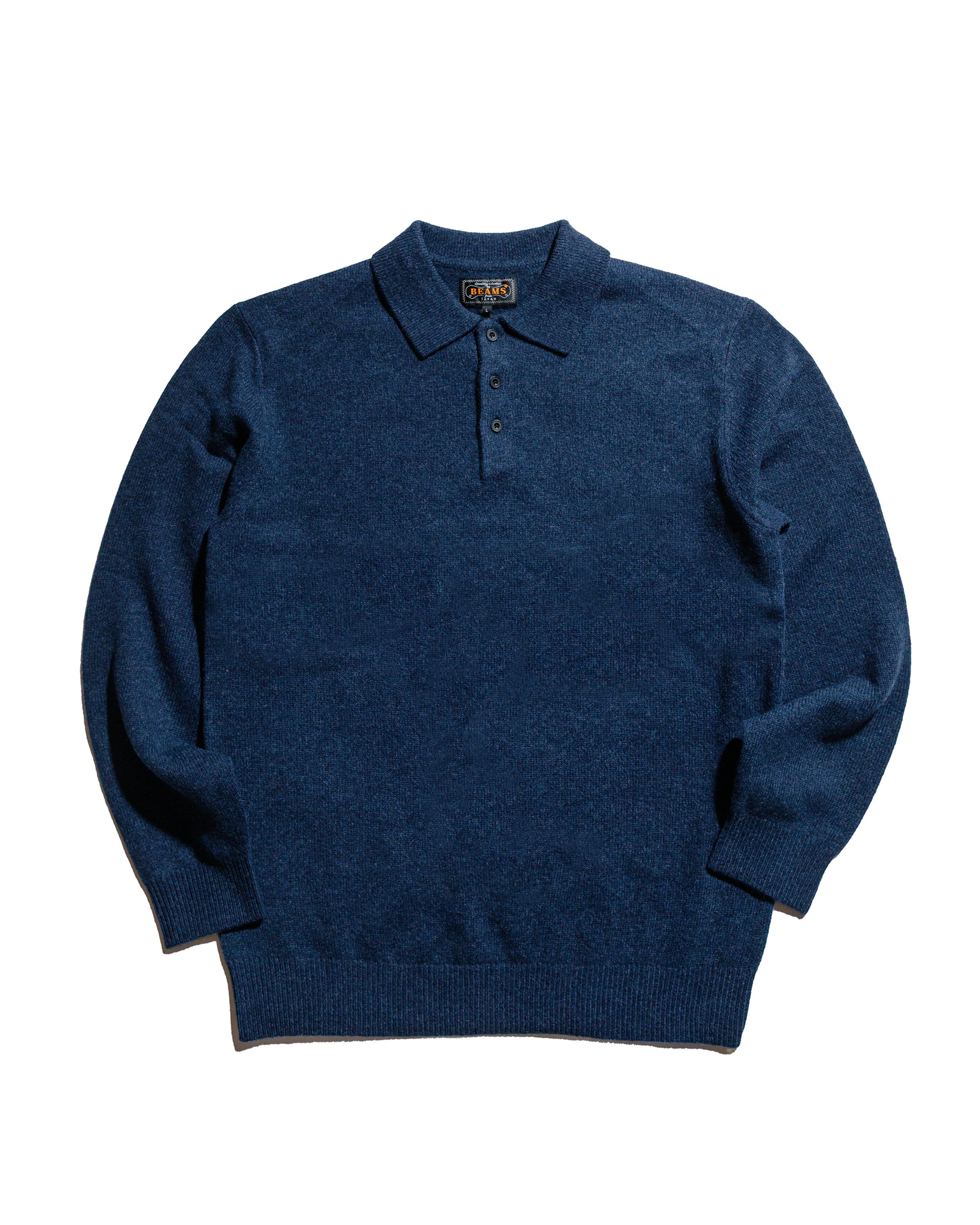 lost & found Beams Plus Beams Plus Knit Polo 9G Navy
