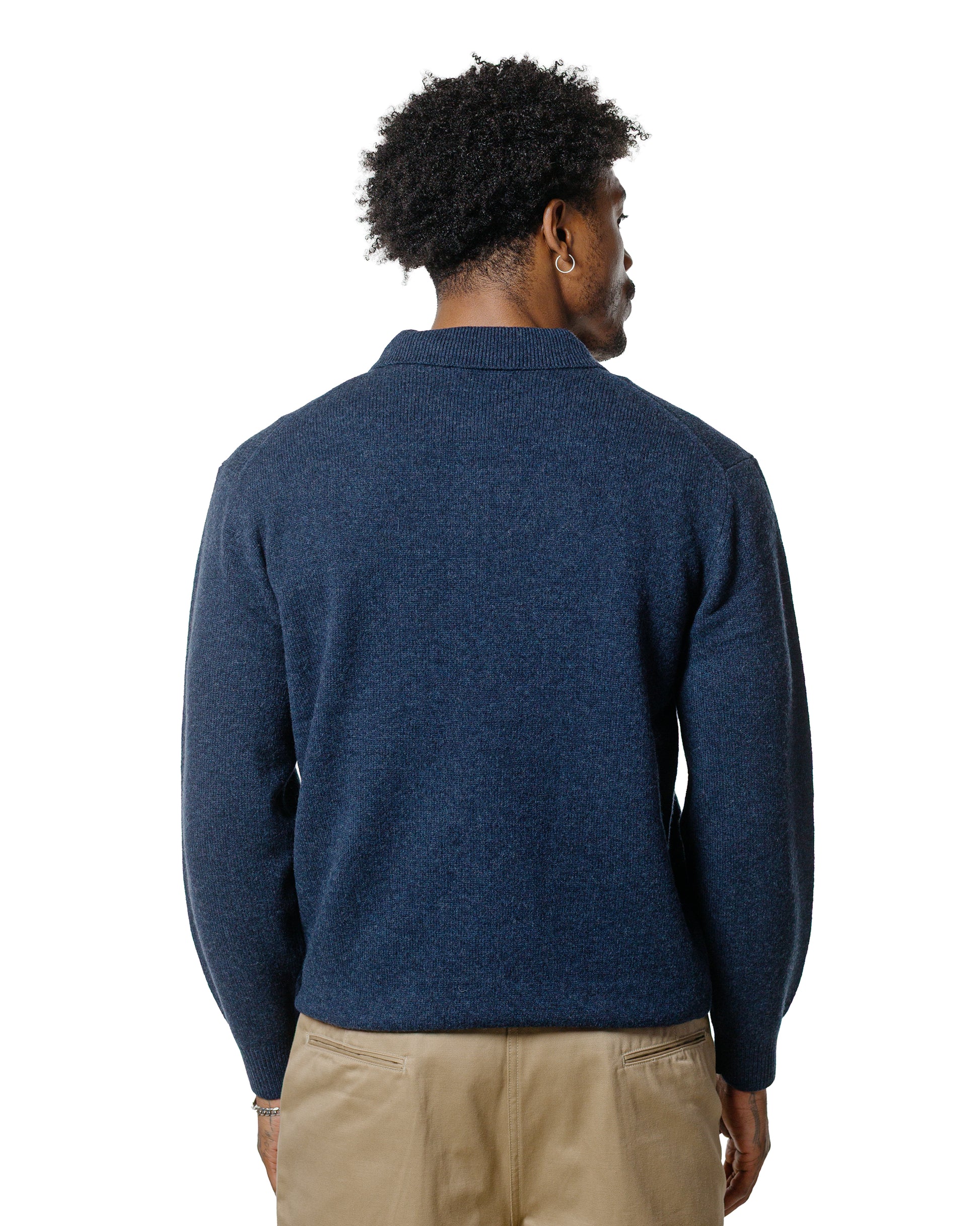 lost & found Beams Plus Beams Plus Knit Polo 9G Navy