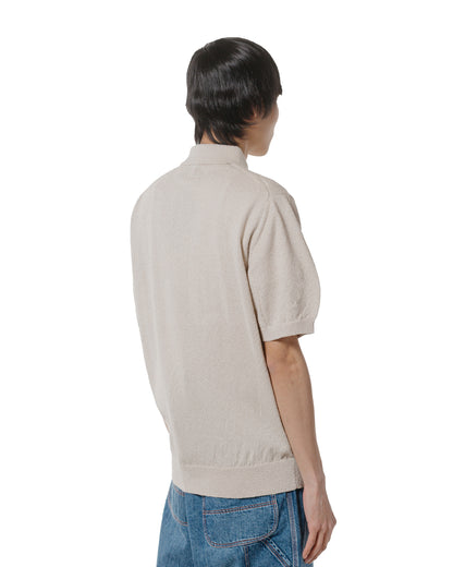 lost & found Beams Plus Beams Plus Knit Polo Boucle Beige