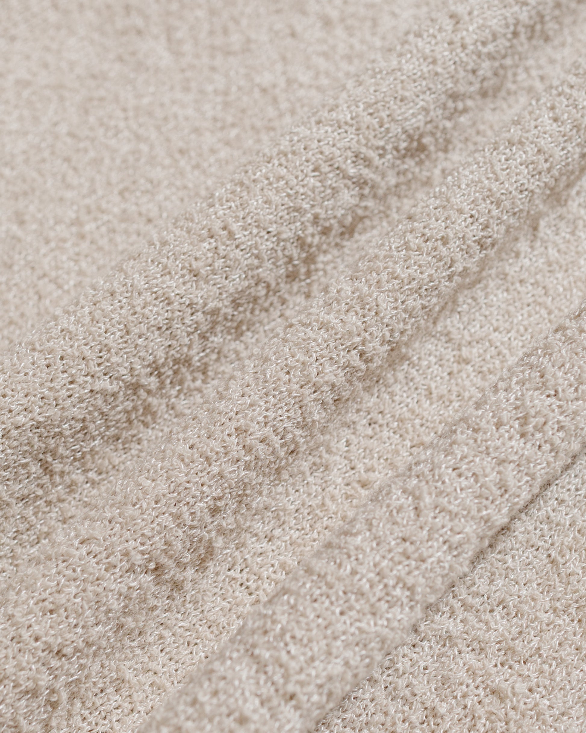 lost & found Beams Plus Beams Plus Knit Polo Boucle Beige