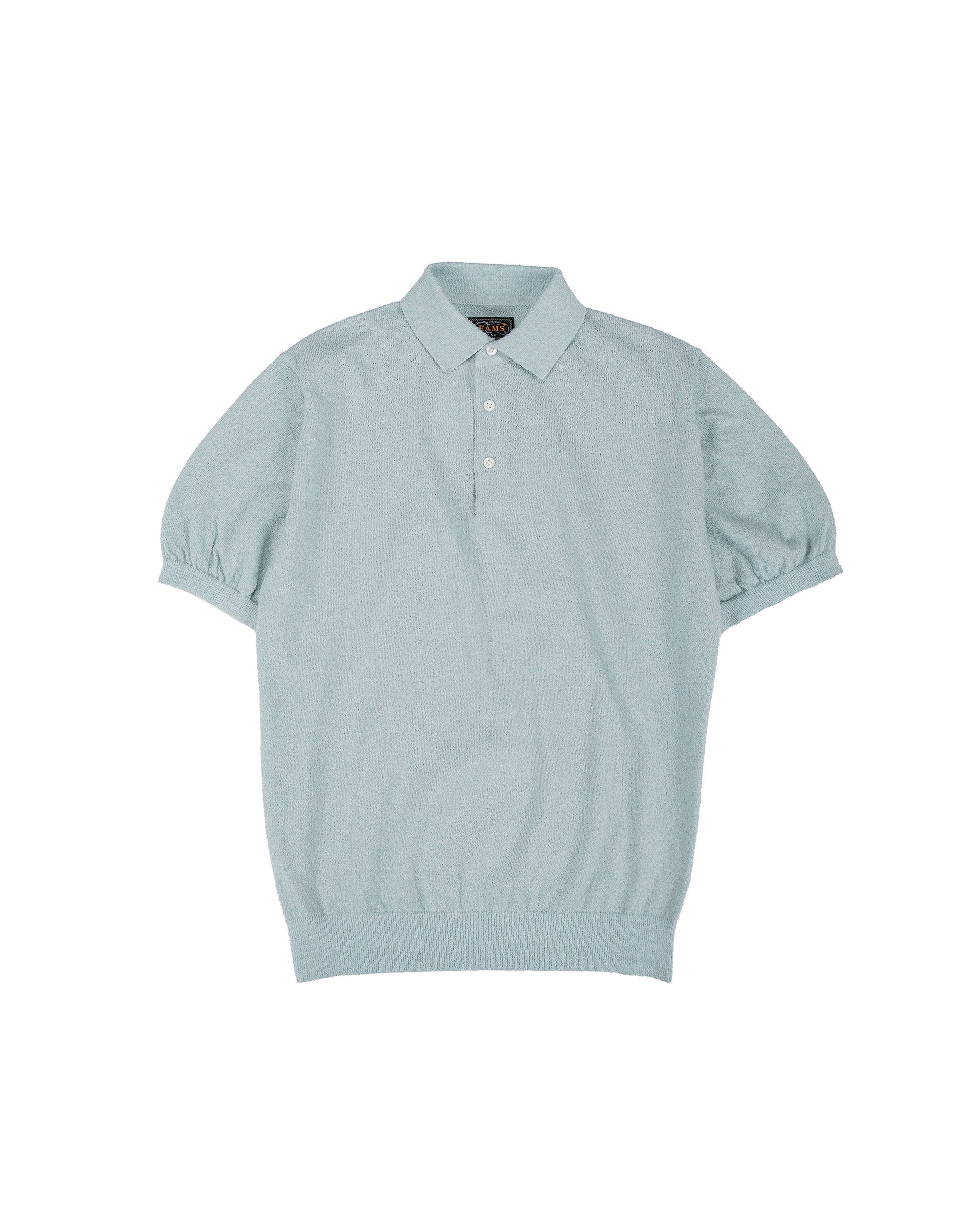 lost & found Beams Plus Beams Plus Knit Polo Boucle Sax