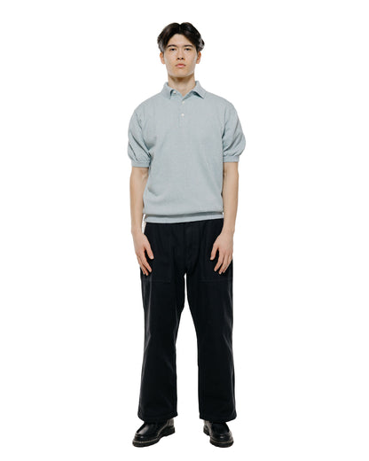 lost & found Beams Plus Beams Plus Knit Polo Boucle Sax