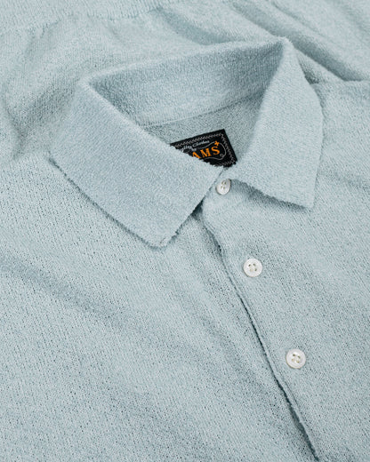 lost & found Beams Plus Beams Plus Knit Polo Boucle Sax