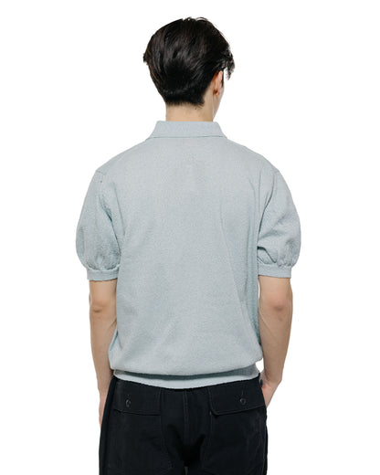 lost & found Beams Plus Beams Plus Knit Polo Boucle Sax