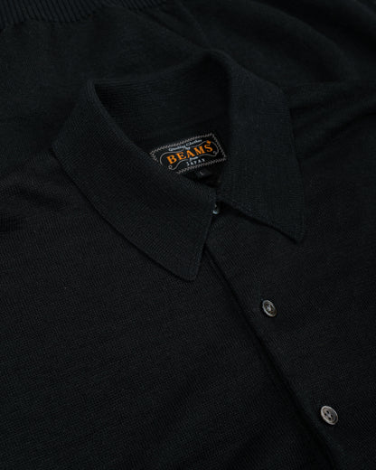 lost & found Beams Plus Beams Plus Knit Polo Hemp Black