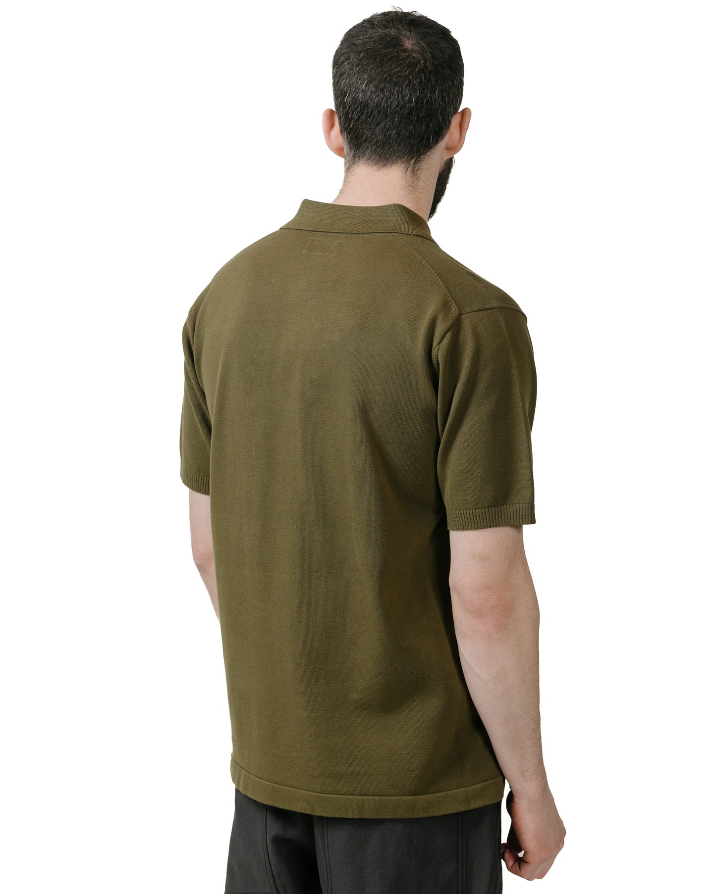 lost & found Beams Plus Beams Plus Knit Polo Solid 12G Green