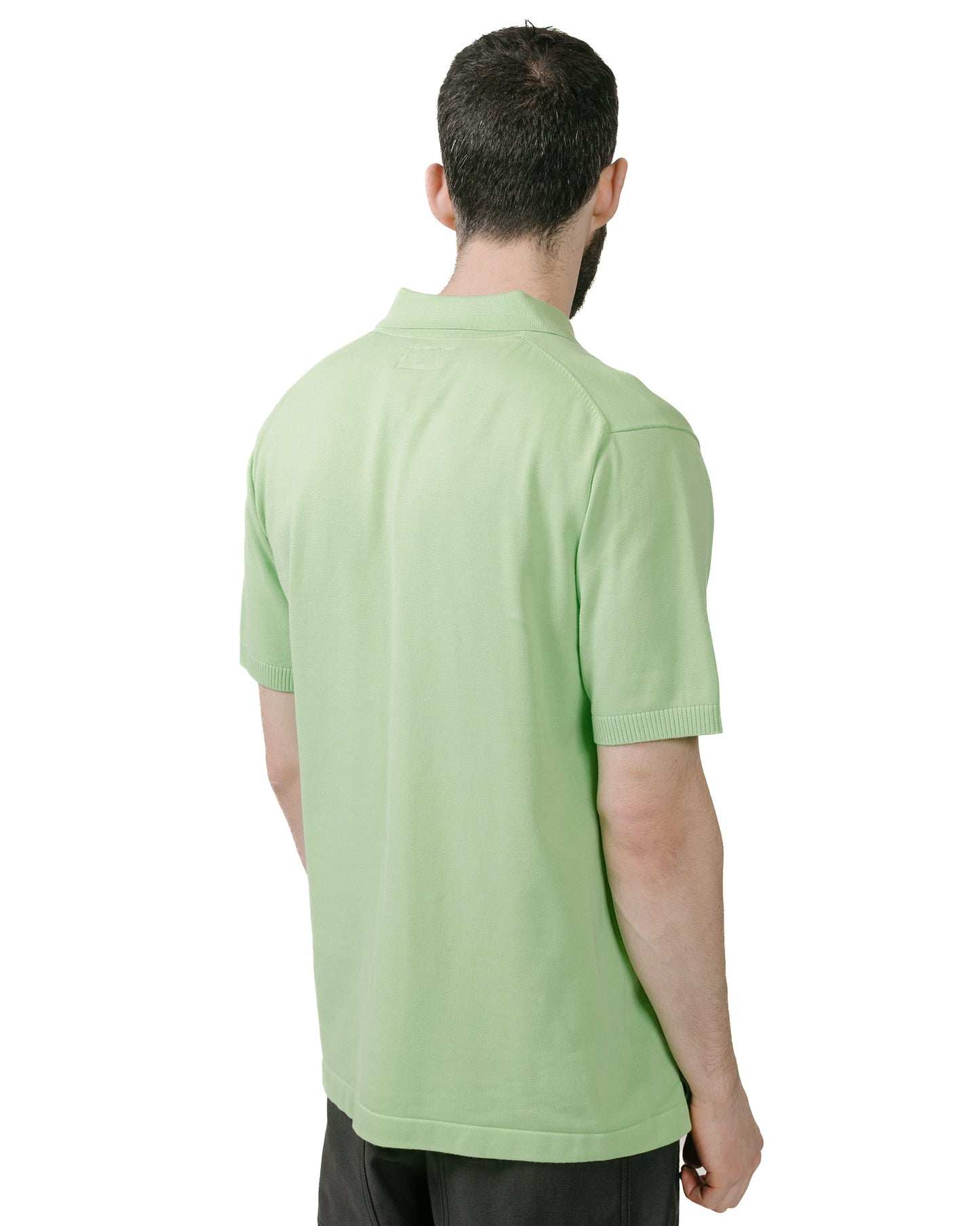 lost & found Beams Plus Beams Plus Knit Polo Solid 12G Light Green