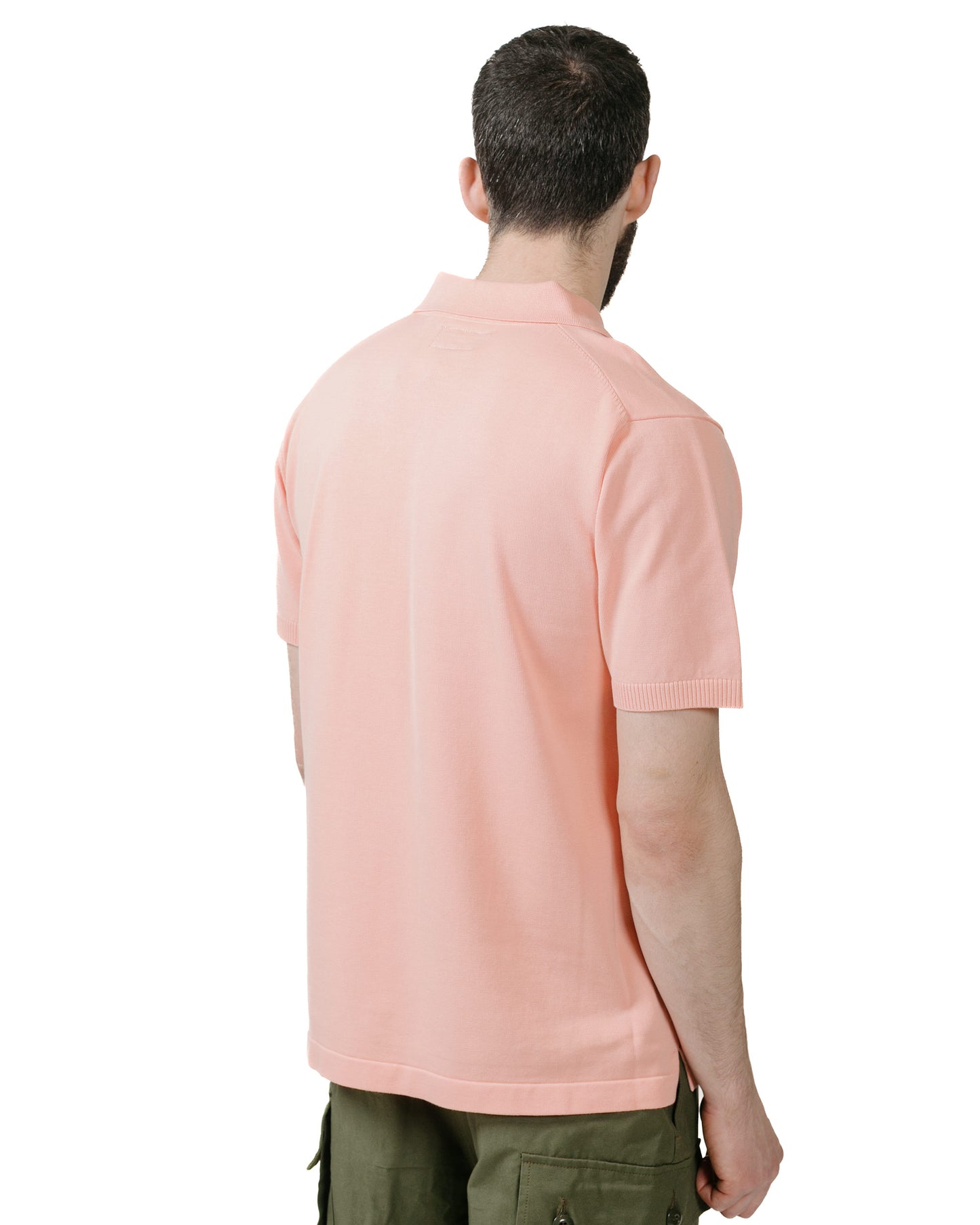 lost & found Beams Plus Beams Plus Knit Polo Solid 12G Pink
