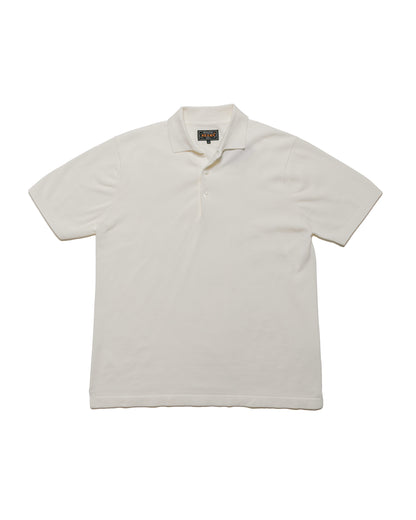 lost & found Beams Plus Beams Plus Knit Polo Solid 12G White