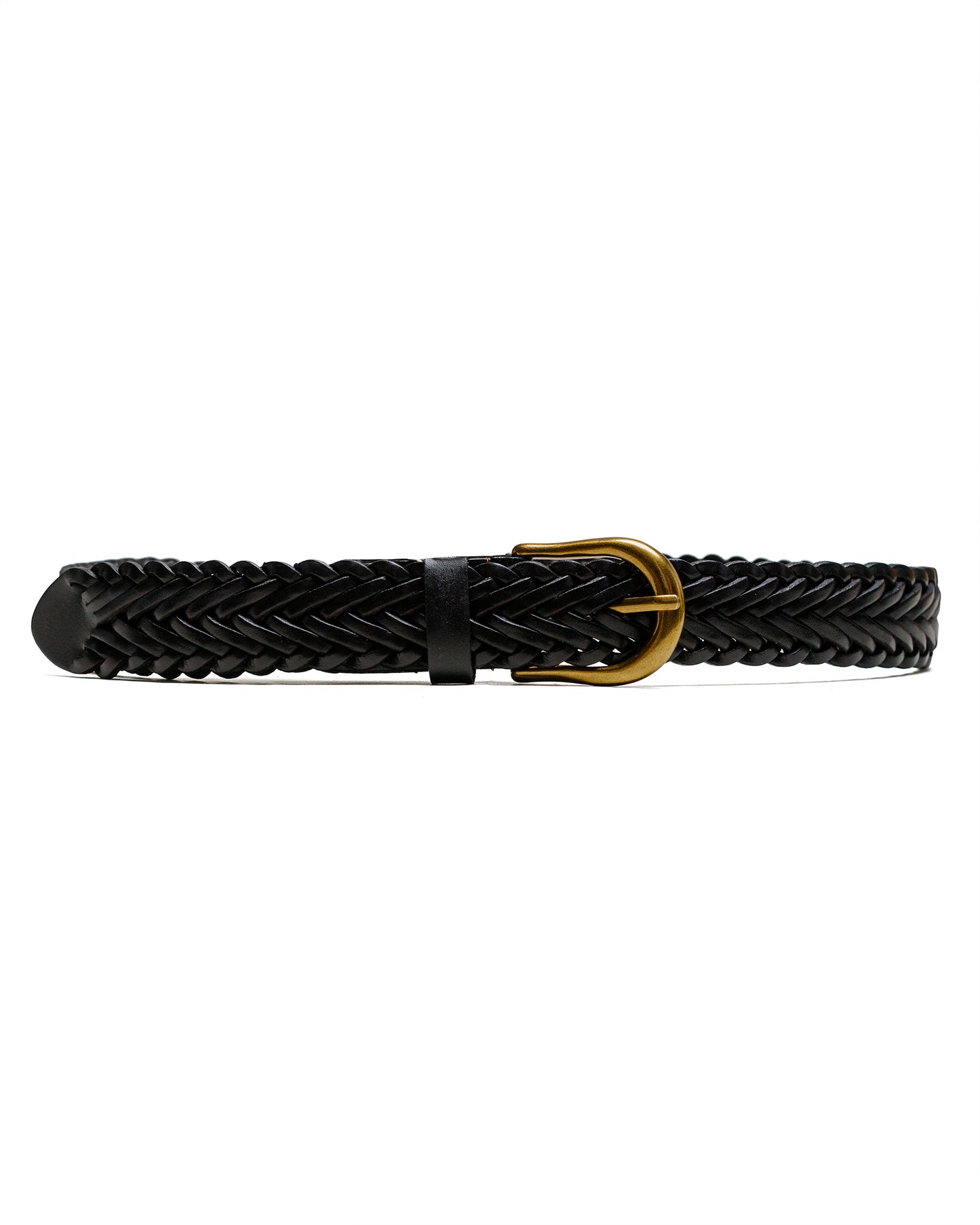 lost & found Beams Plus Beams Plus Leather Mesh Belt Brown