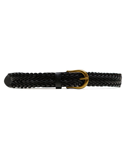 lost & found Beams Plus Beams Plus Leather Mesh Belt Brown