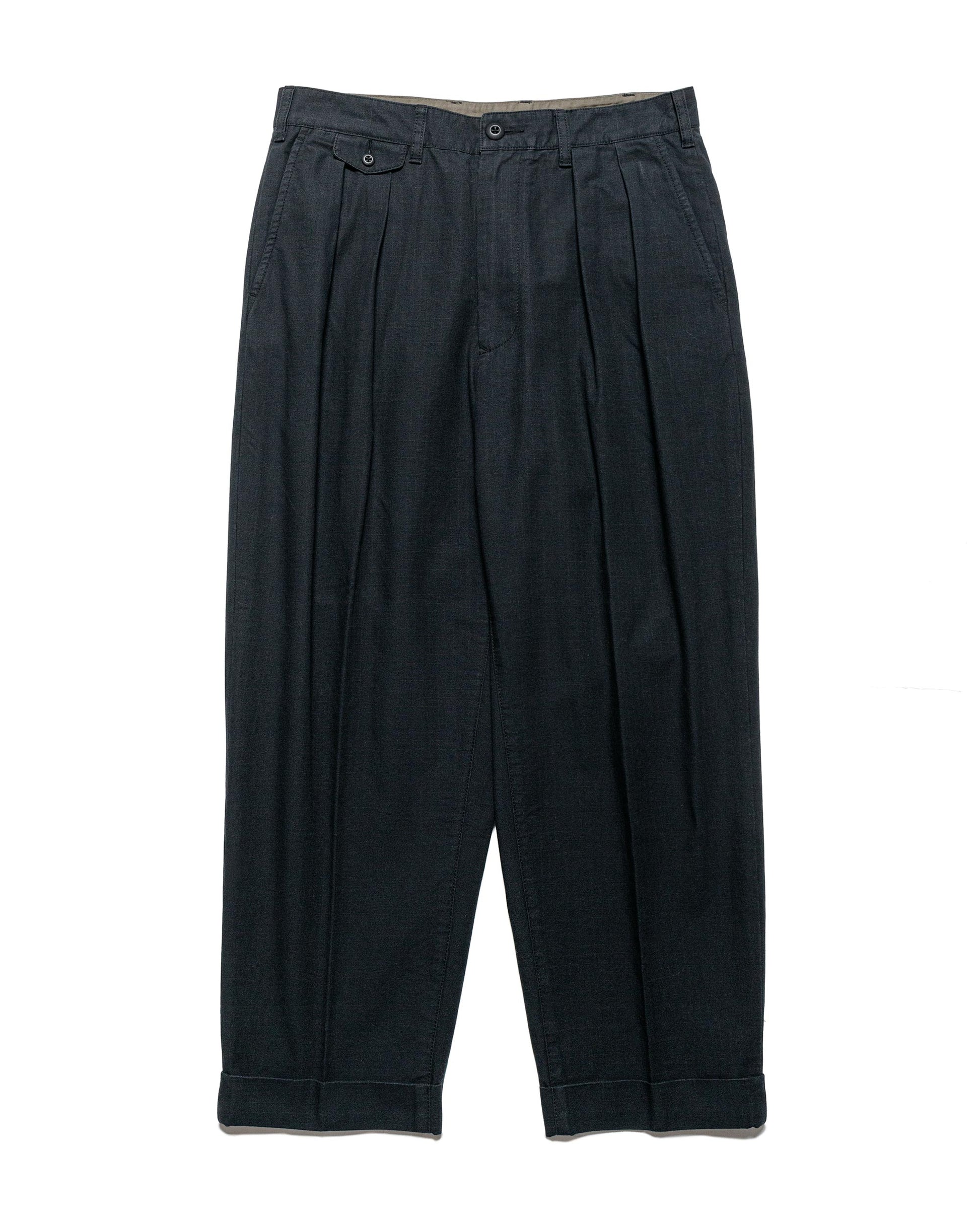 lost & found Beams Plus Beams Plus Lost & Found 2Pleats Cotton Ripstop Black